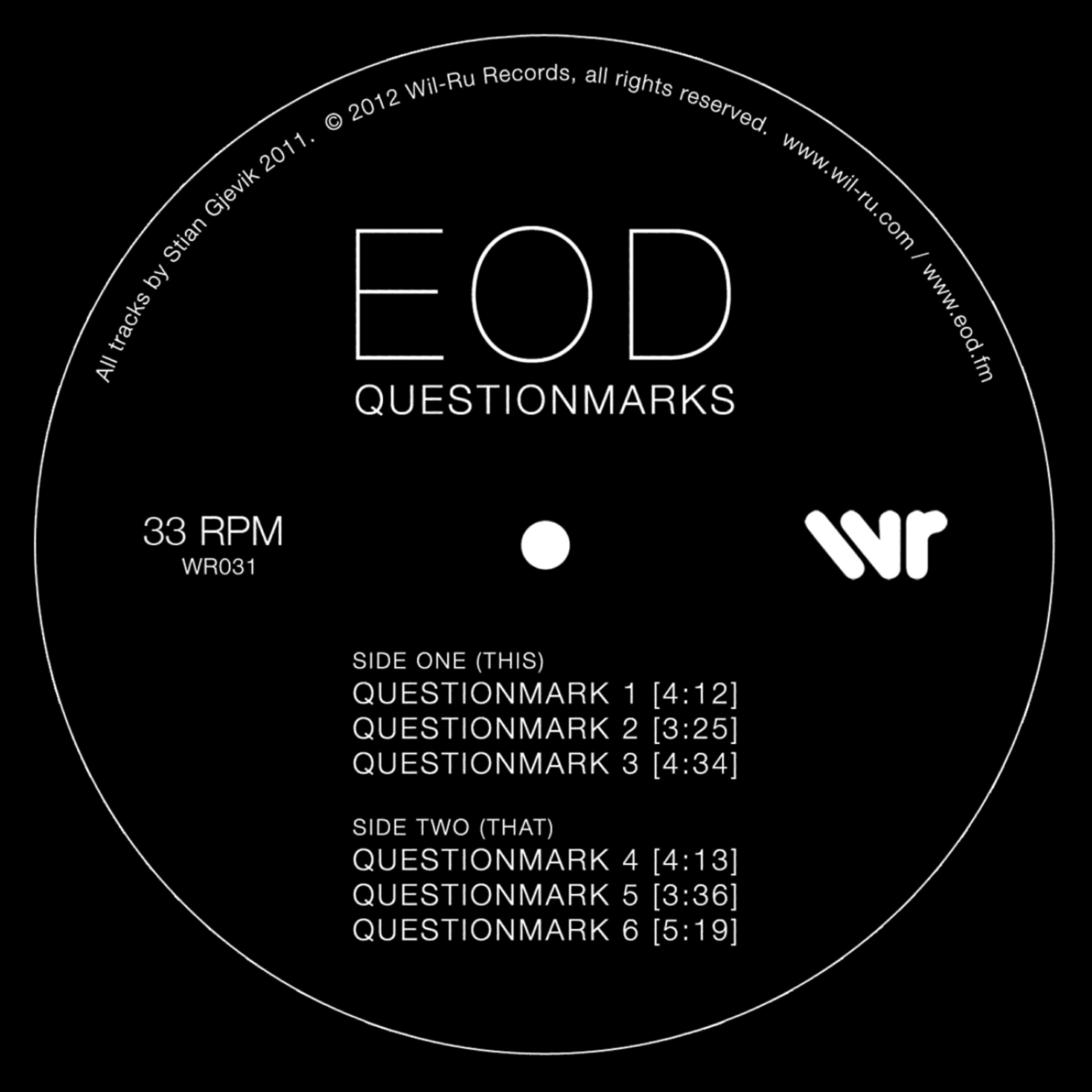 Релиз Questionmarks