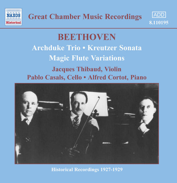 Релиз Beethoven: Archduke Trio (Thibaud / Casals / Cortot) (1926-1927)