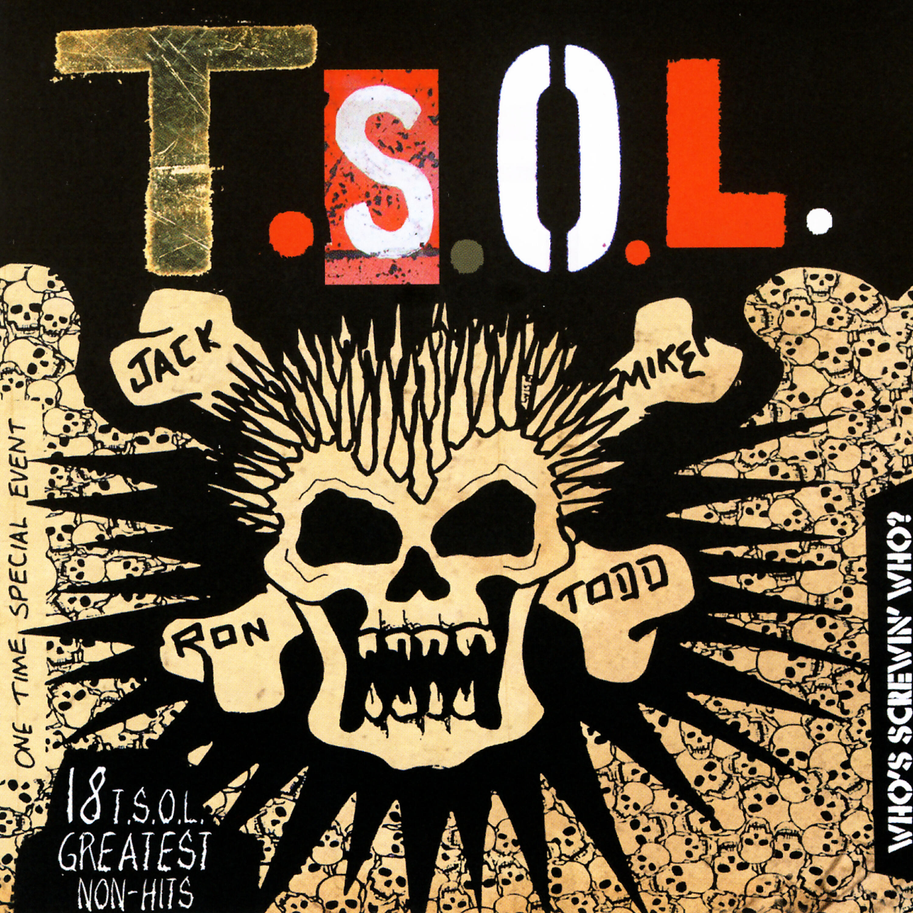 Релиз Who's Screwin' Who? 18 T.S.O.L. Greatest Non-Hits