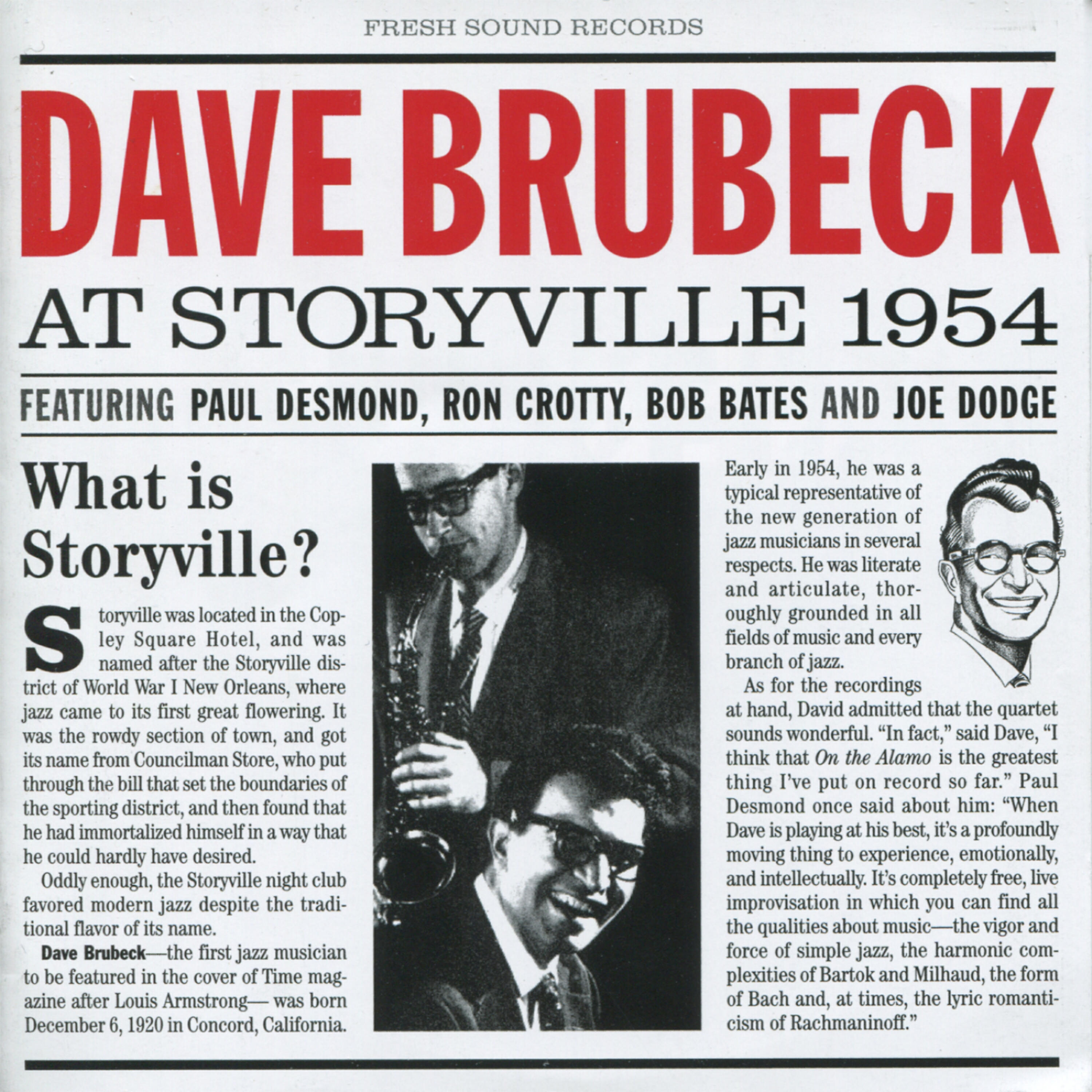 Релиз At Storyville 1954