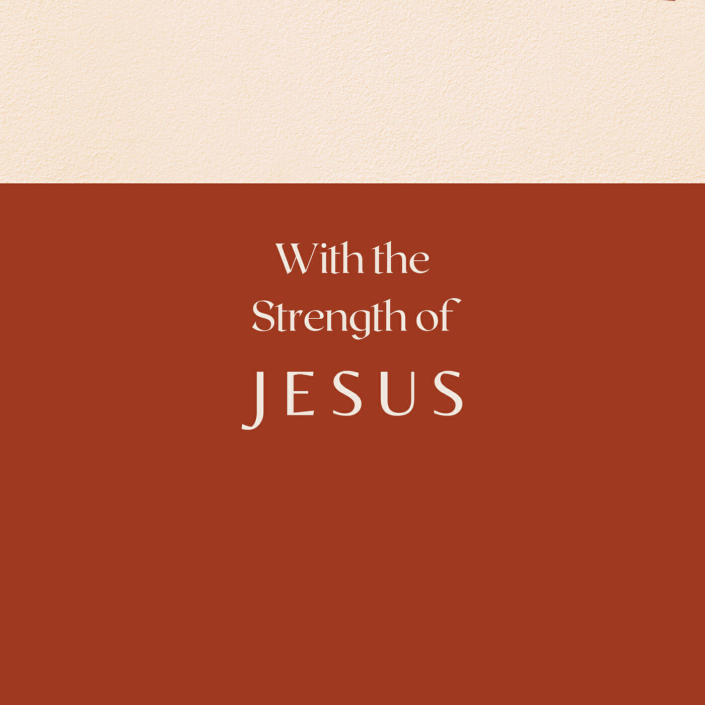 Постер альбома With the Strength of Jesus