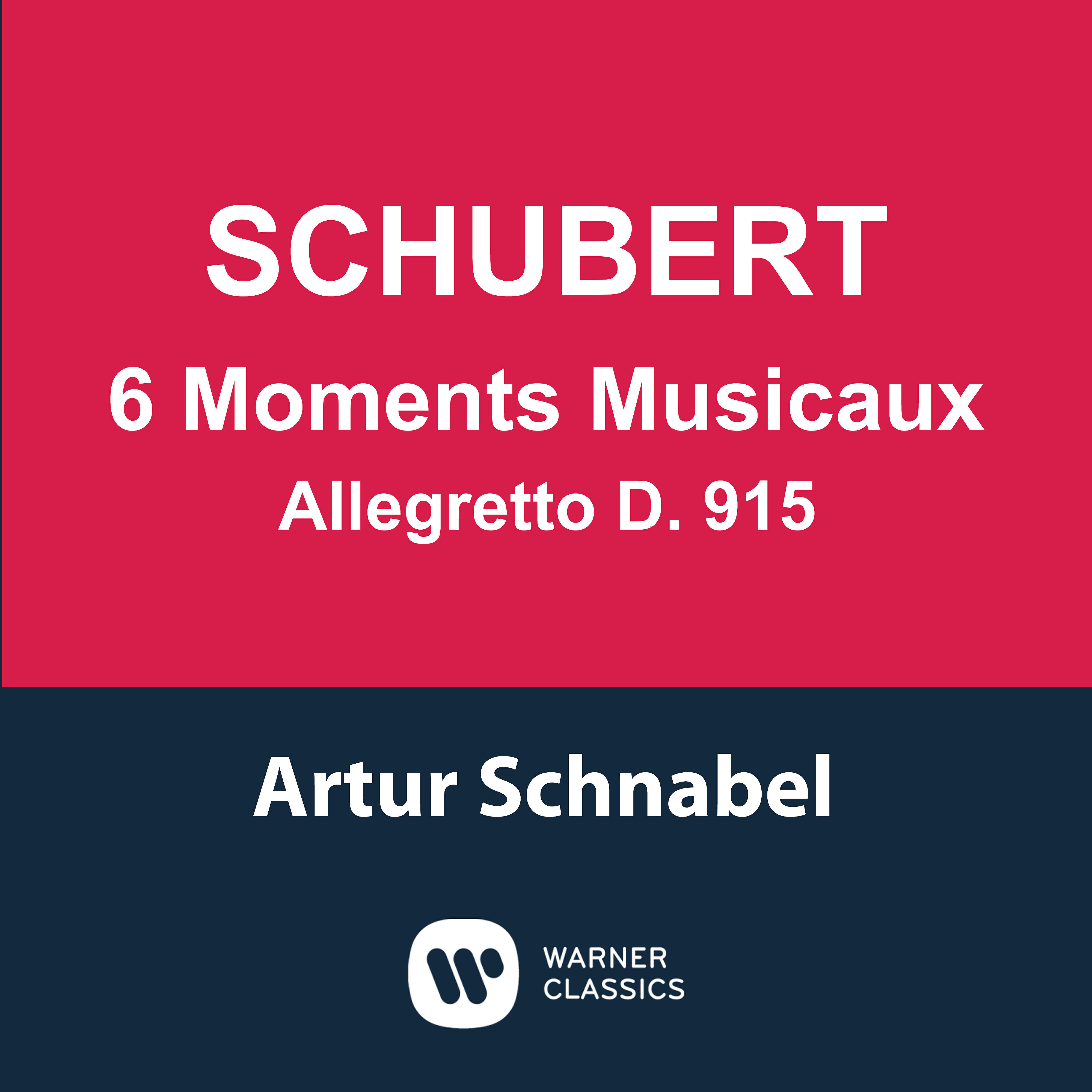 Релиз Schubert: 6 Moments musicaux, D. 780 & Allegretto, D. 915