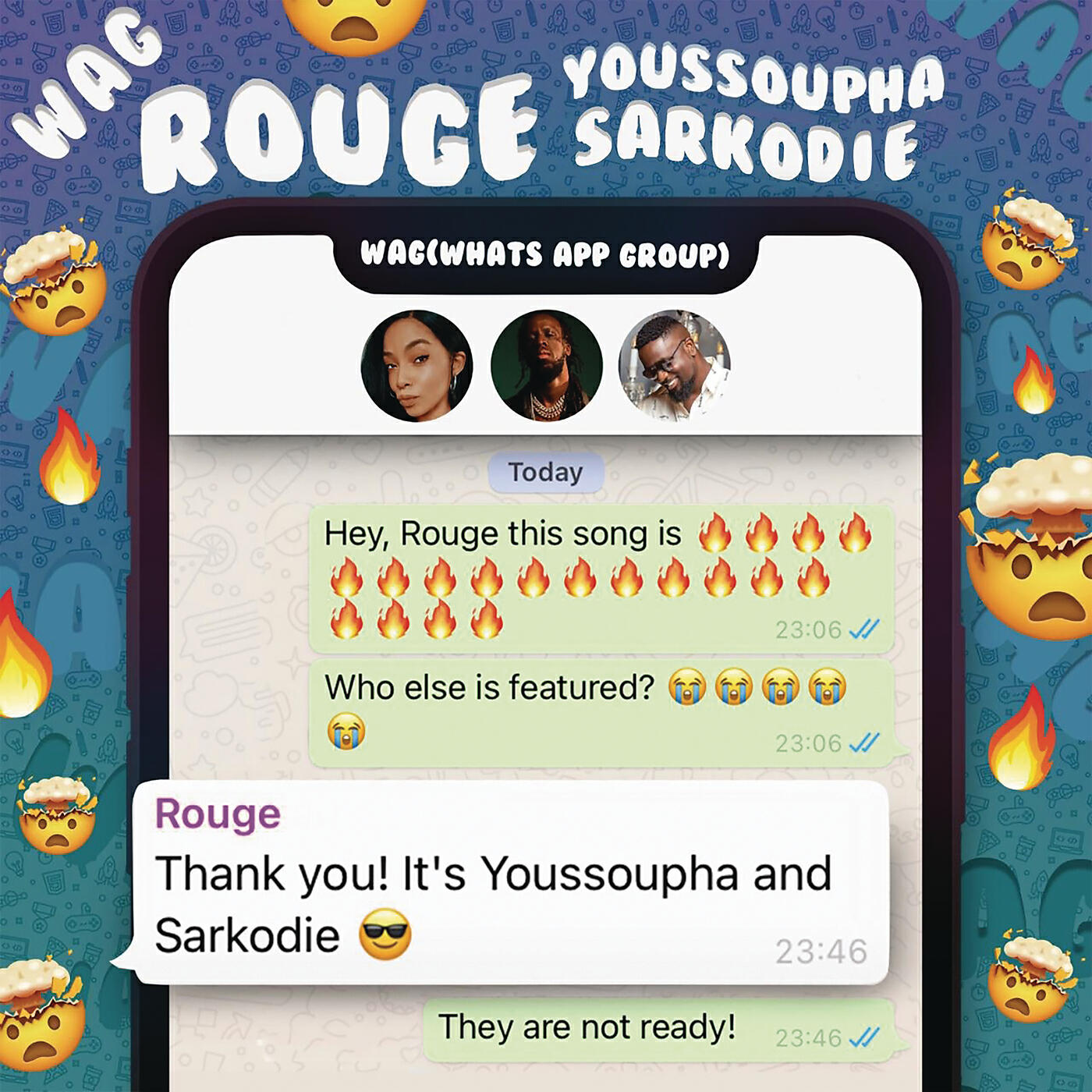 Скачать песню Rouge, Sarkodie, Youssoupha - W.A.G бесплатно в MP3 для Android и iOS
