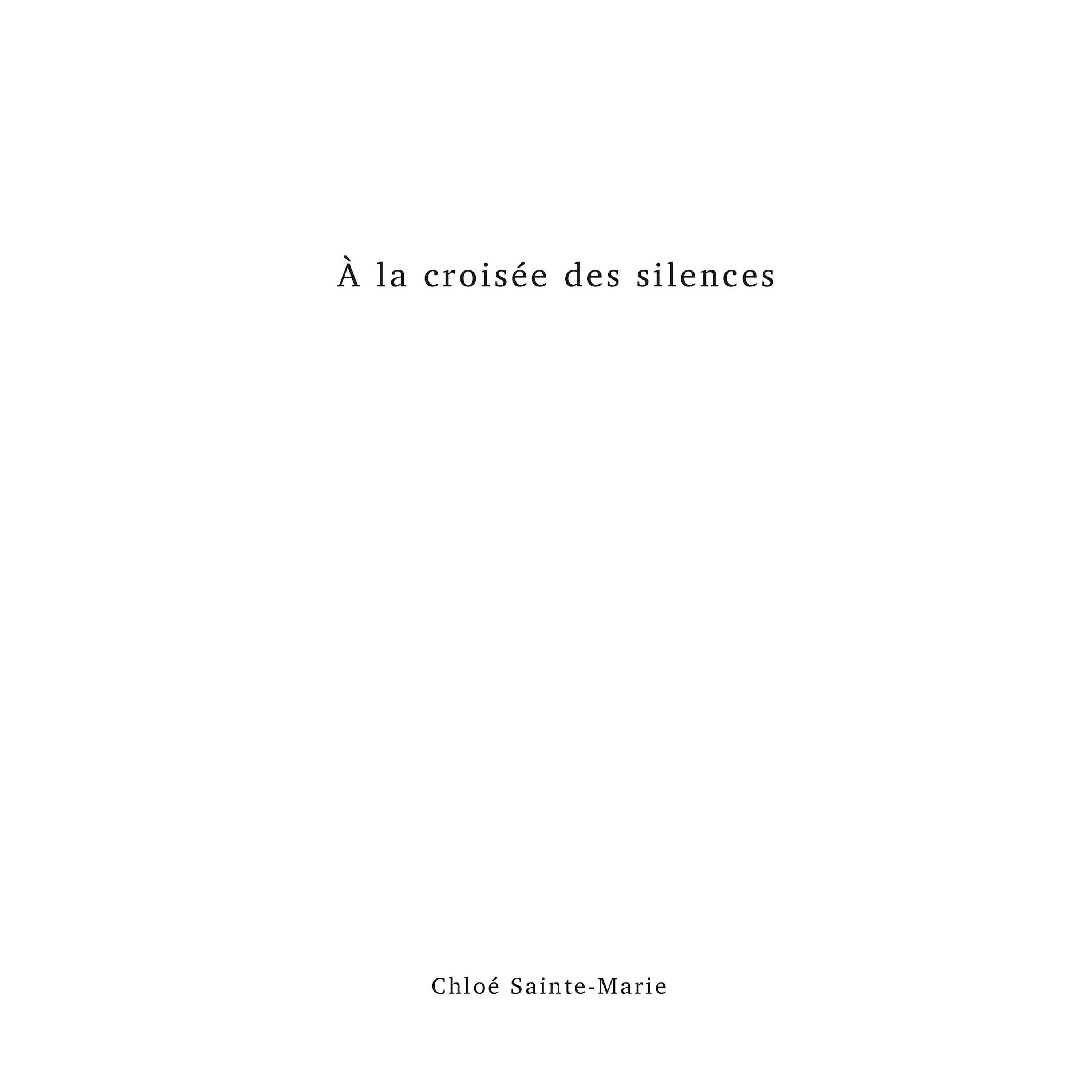 Постер альбома À la croisée des silences