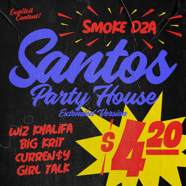 Релиз Santos Party House (feat. Wiz Khalifa, Curren$y, Big K.R.I.T., Girl Talk) [Extended Version]