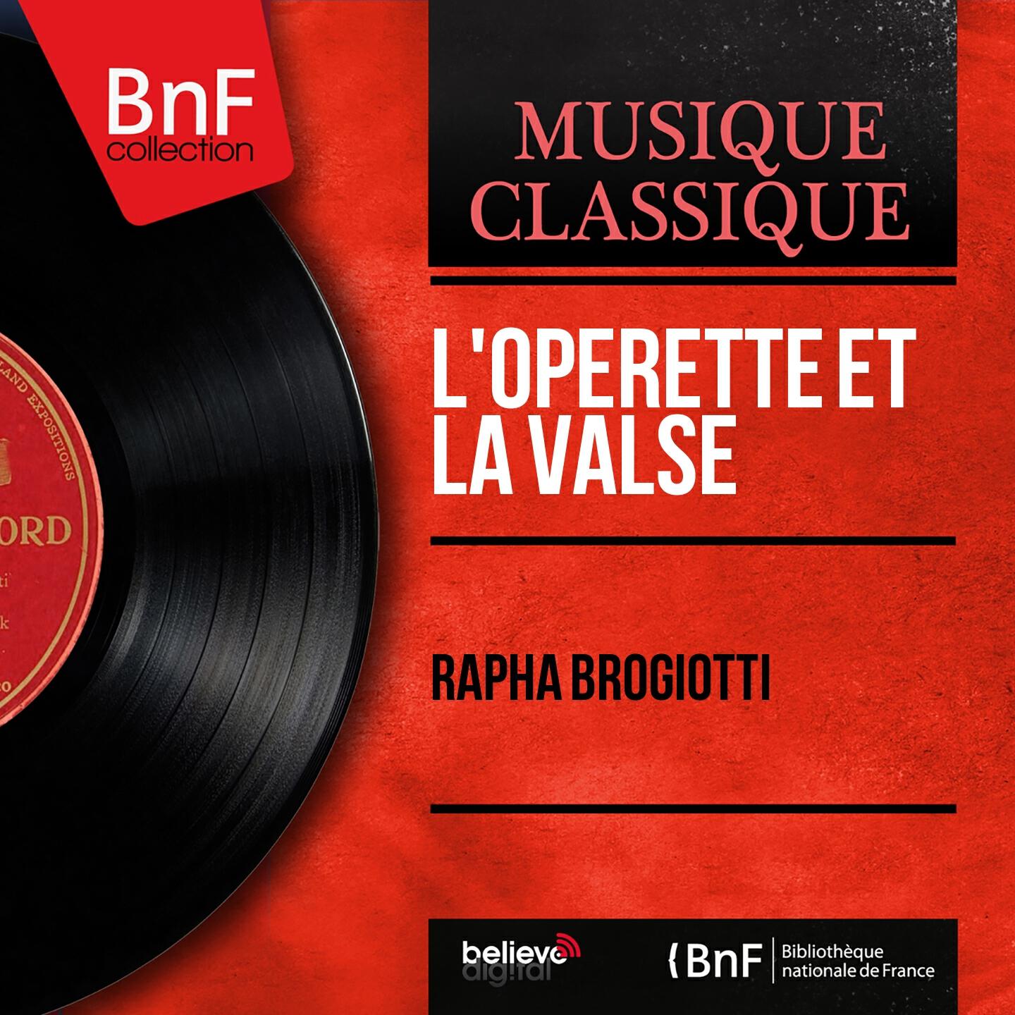 Релиз L'opérette et la valse (Mono Version)