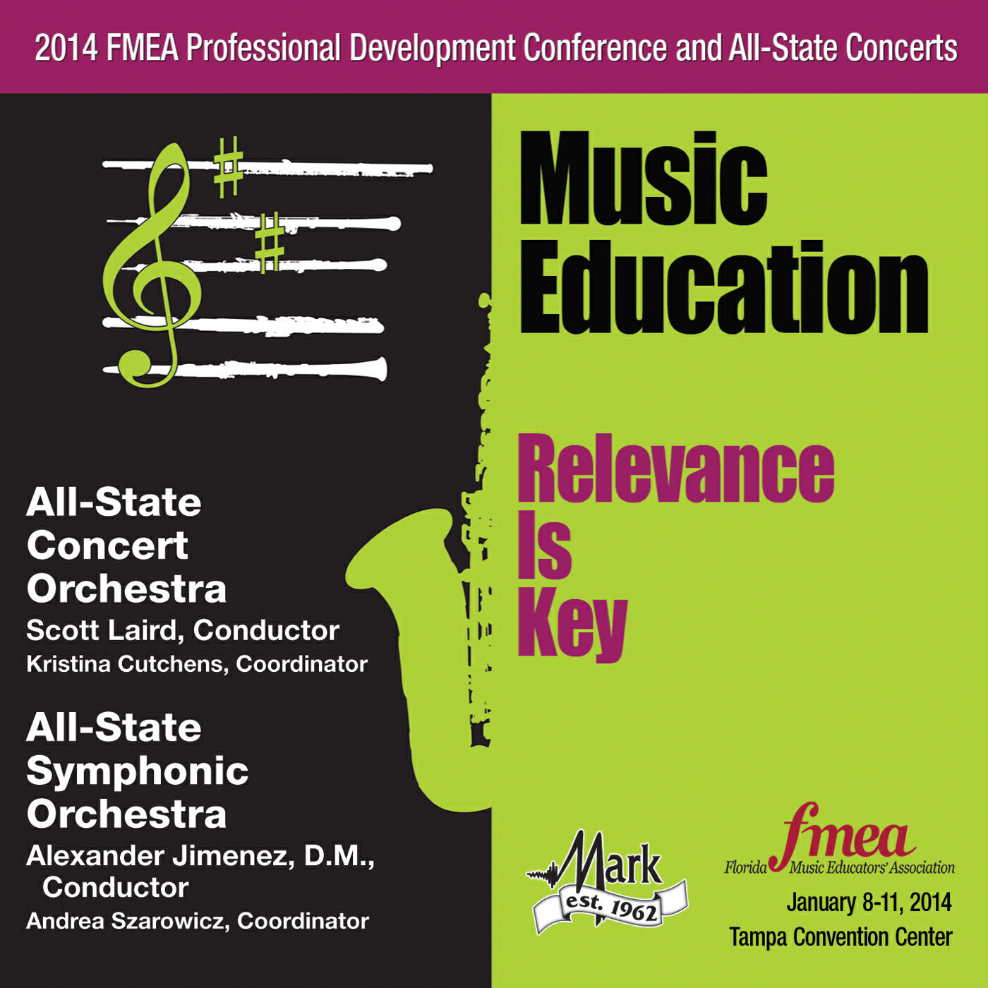 Релиз 2014 Florida Music Educators Association (FMEA): All-State Concert Orchestra & All-State Symphonic Orchestra