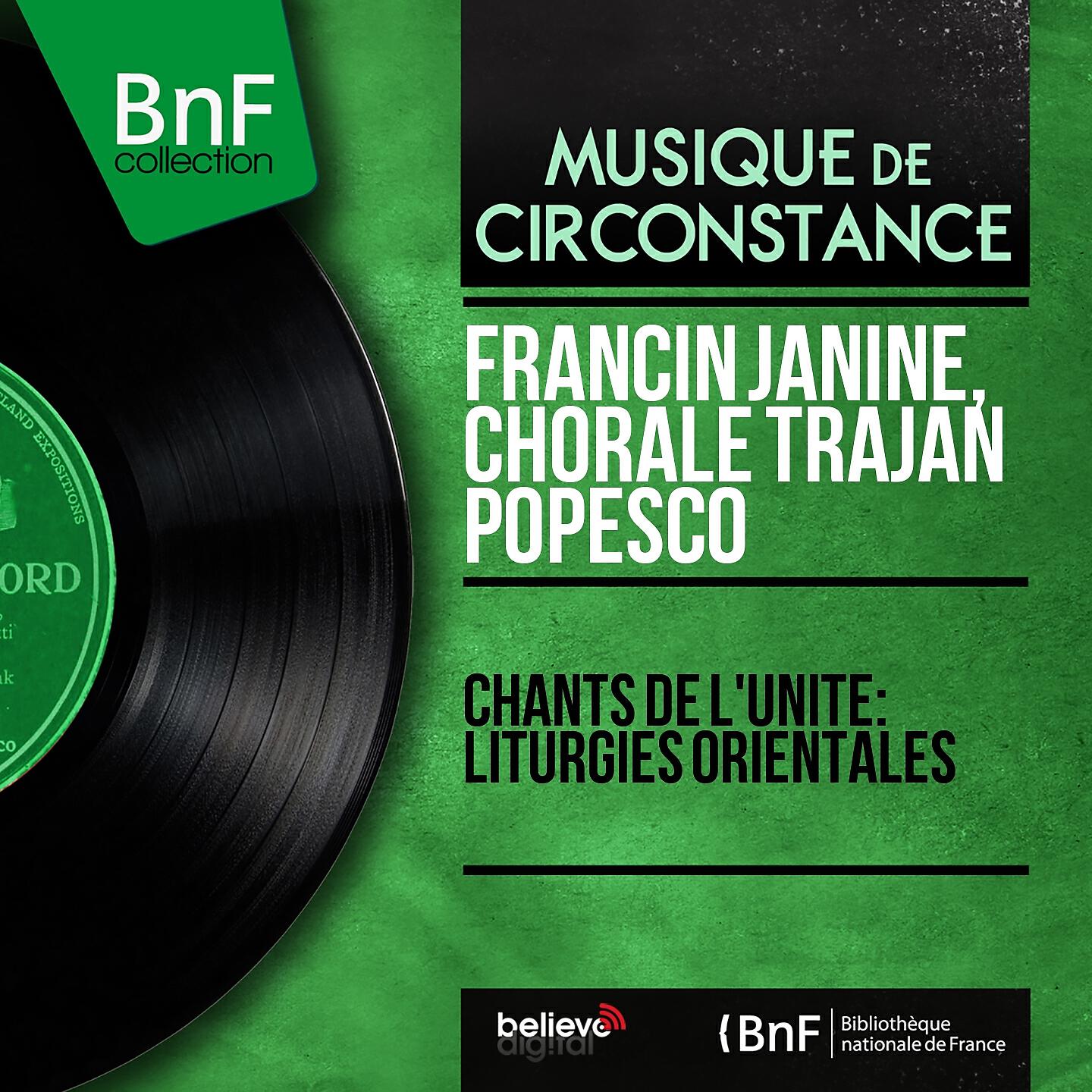 Релиз Chants de l'unité: Liturgies orientales
