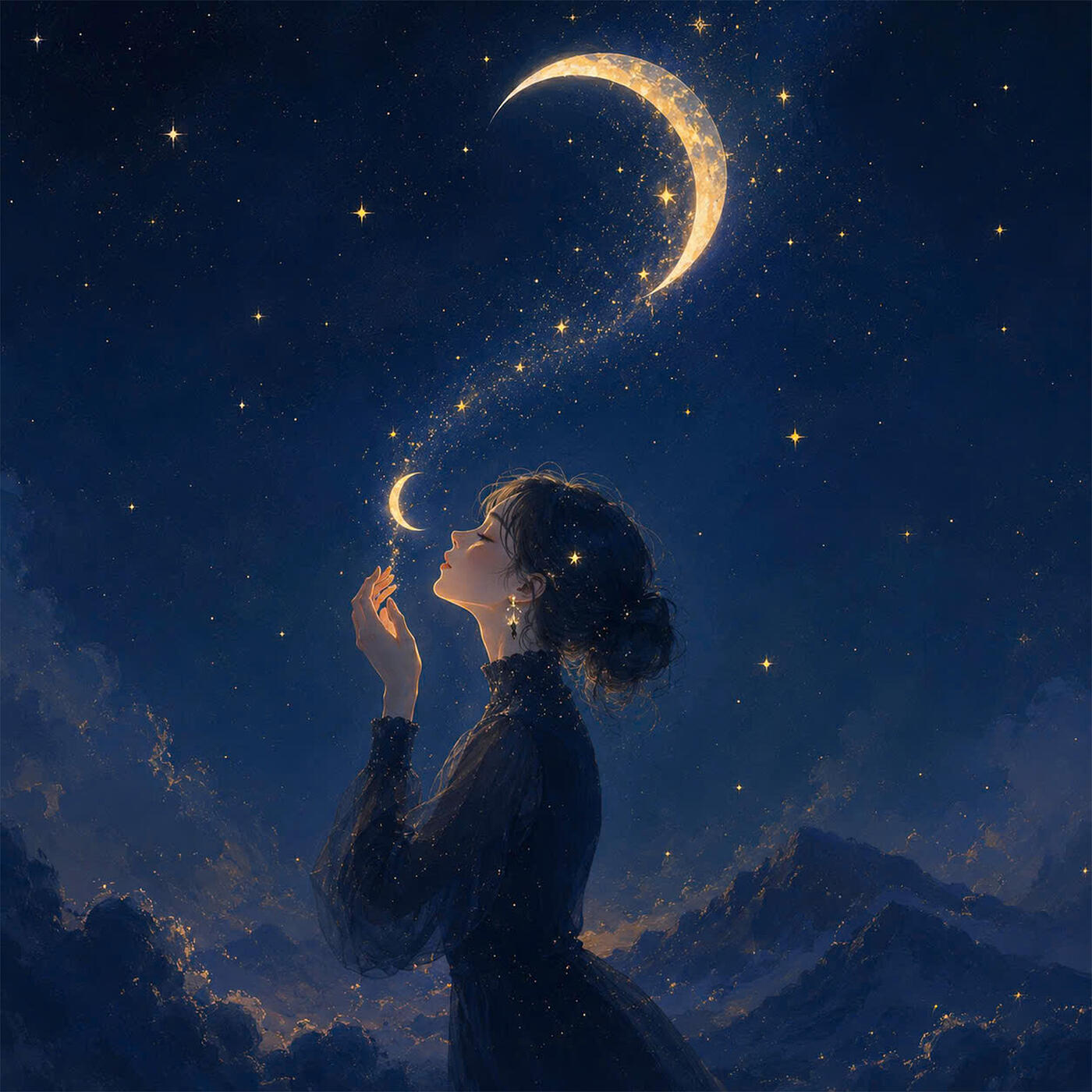 Moonlit cotton
