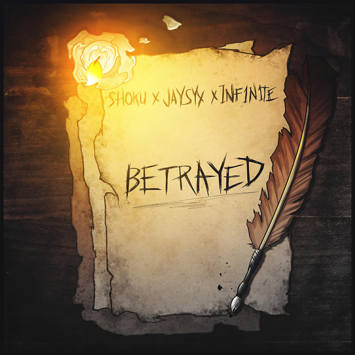 Скачать песню Shoku & JAYSYX & INF1N1TE - BETRAYED бесплатно в MP3 для Android и iOS