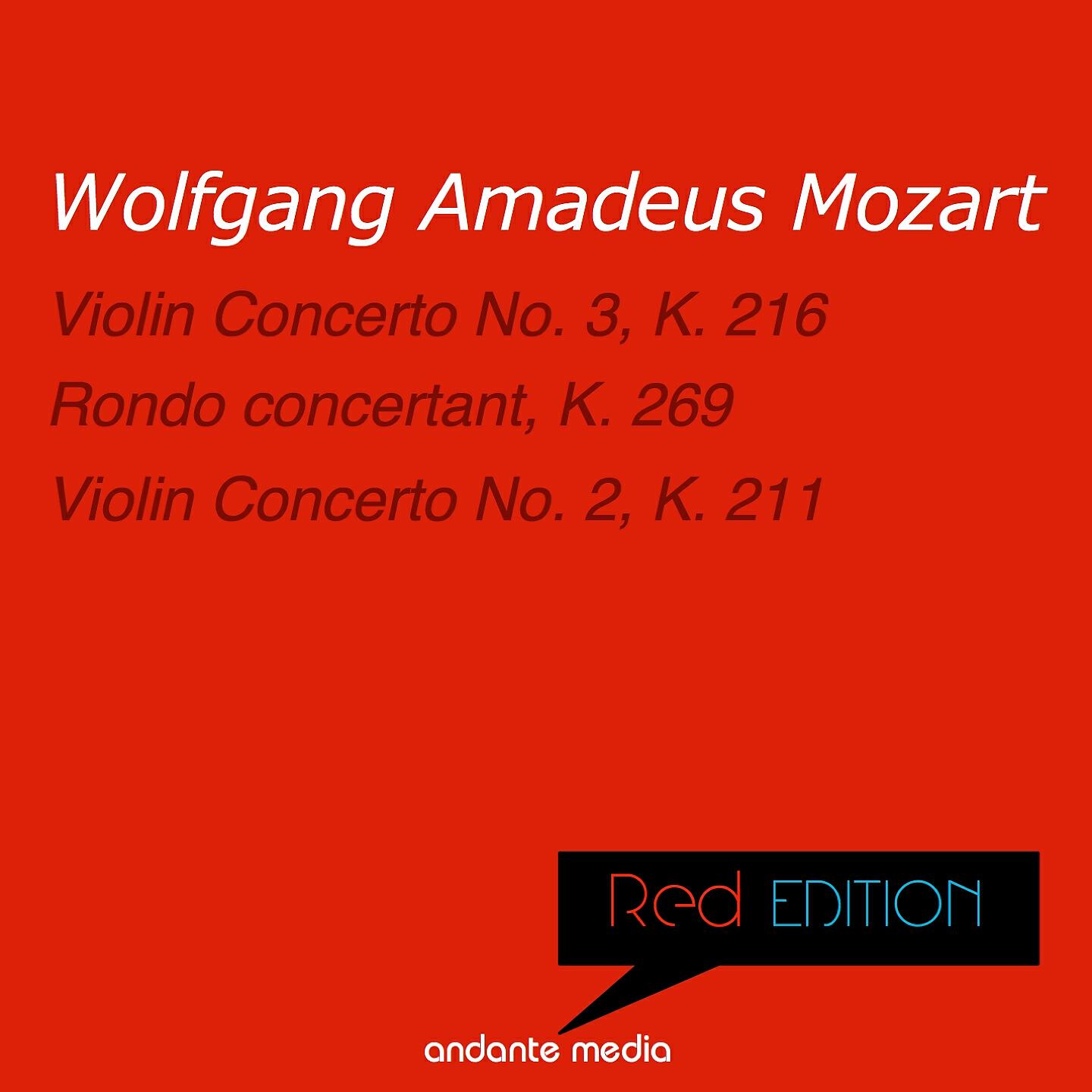 Релиз Red Edition - Mozart: Violin Concertos Nos. 3 & 2