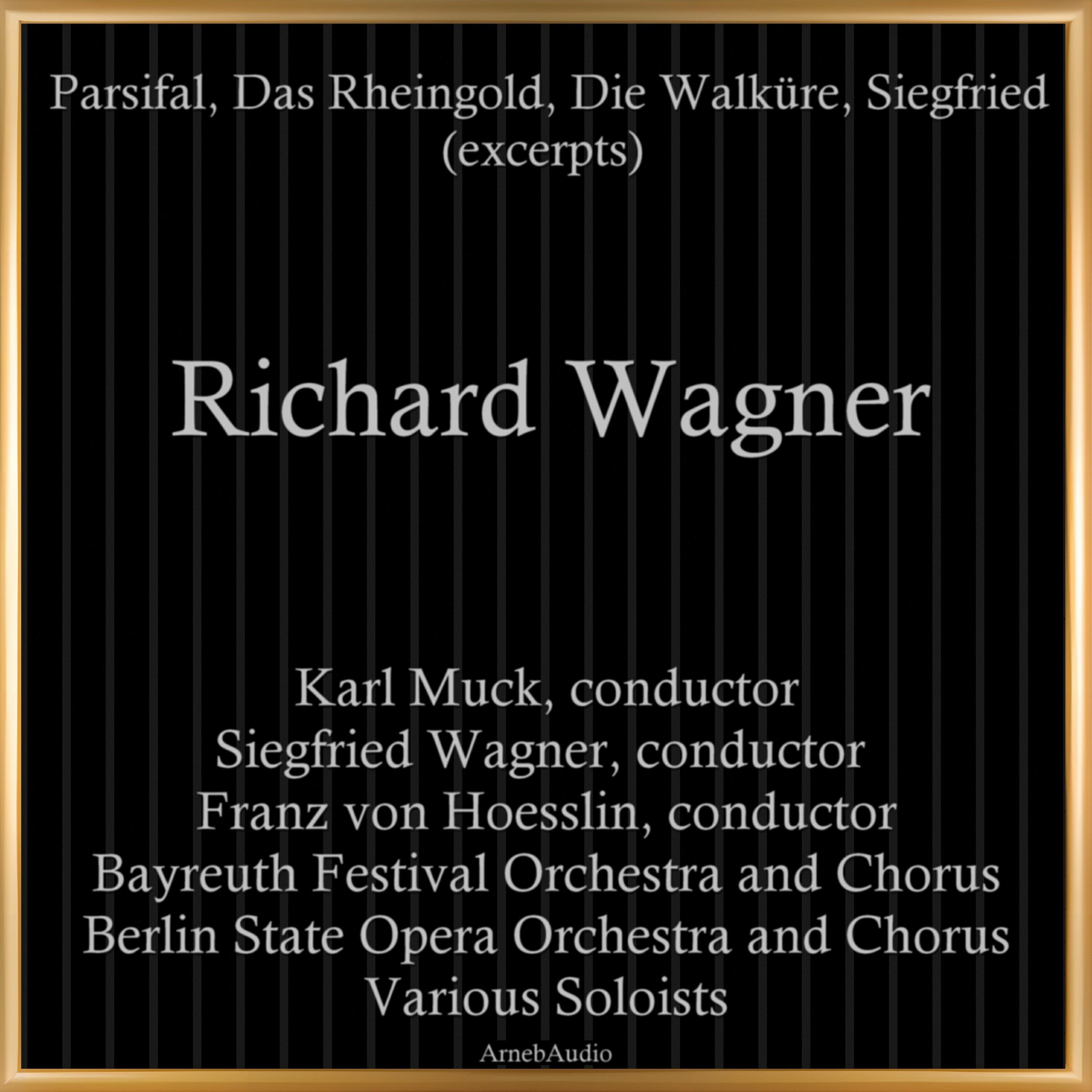 Постер альбома Richard Wagner: Parsifal, Das Rheingold, Die Walküre, Siegfried (excerpts)