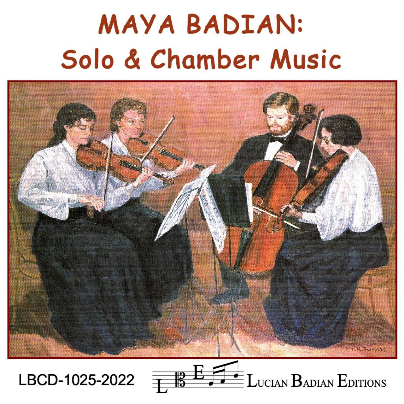 Релиз Maya Badian: Solo & Chamber Music (Live)