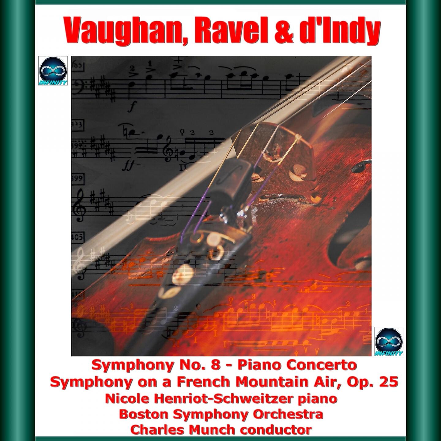 Релиз Vaughan, Ravel & d'Indy: Symphony No. 8 - Piano Concerto - Symphony on a French Mountain Air, Op. 25