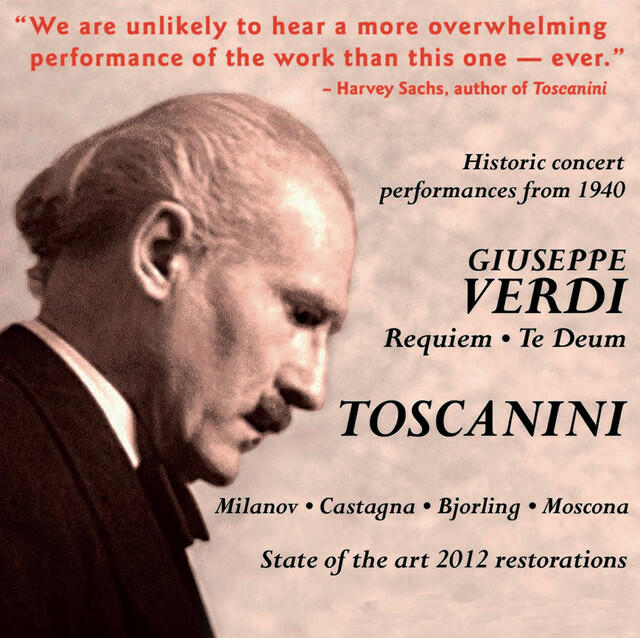 Релиз Arturo Toscanini Conducts Verdi: Requiem Mass & Te Deum (1940)