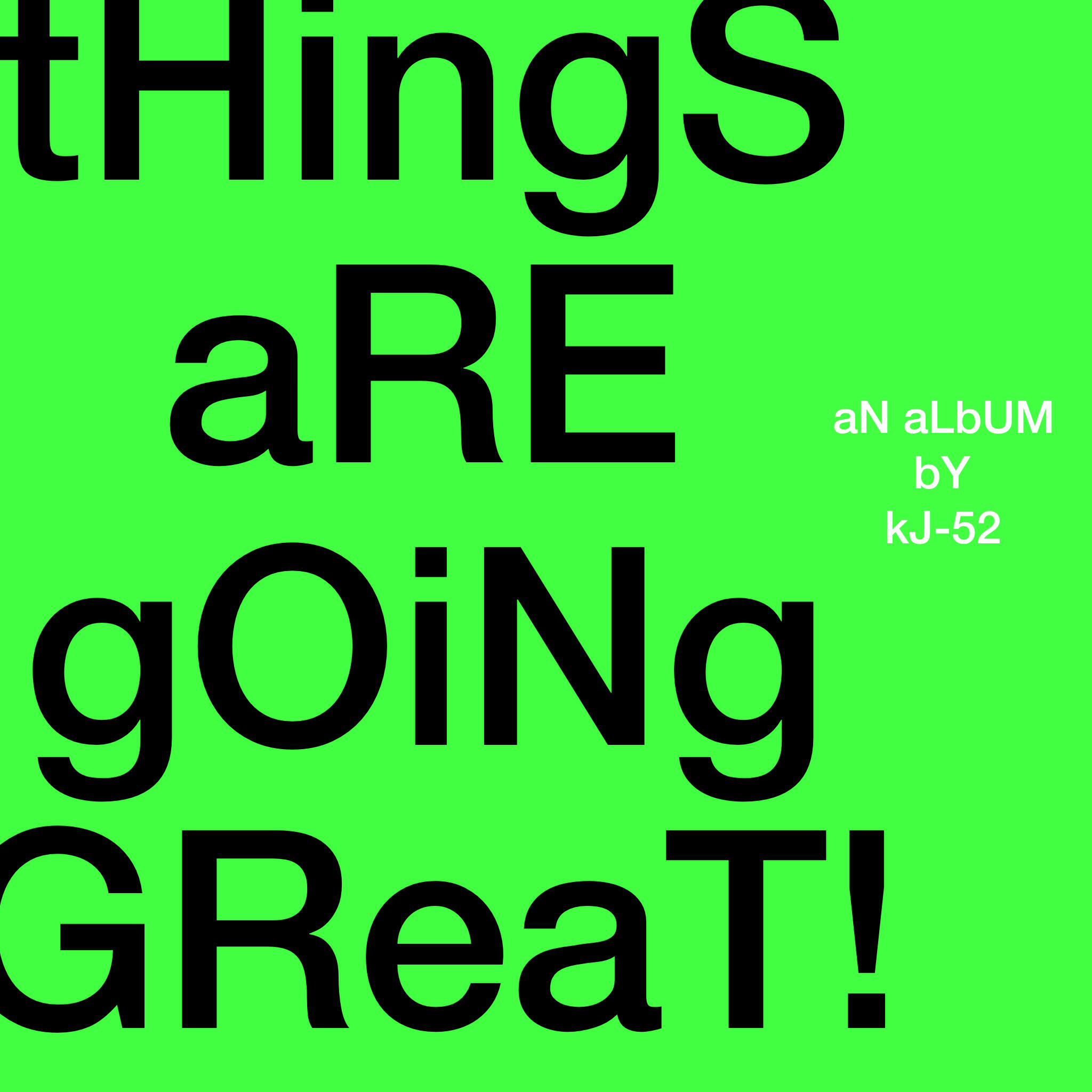 Релиз tHinGs aRE gOiNg GReaT