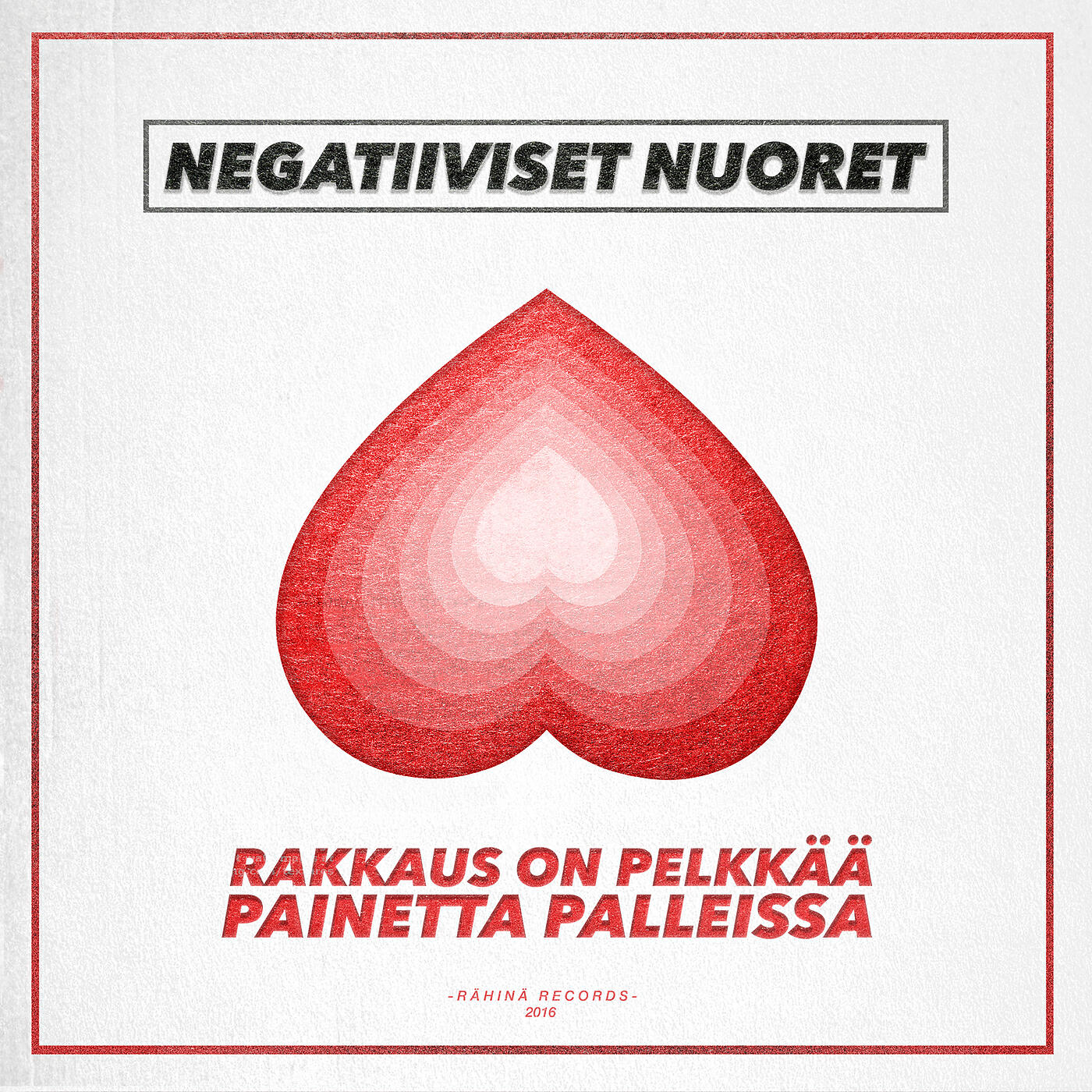 Релиз Rakkaus on Pelkkää Painetta Palleissa