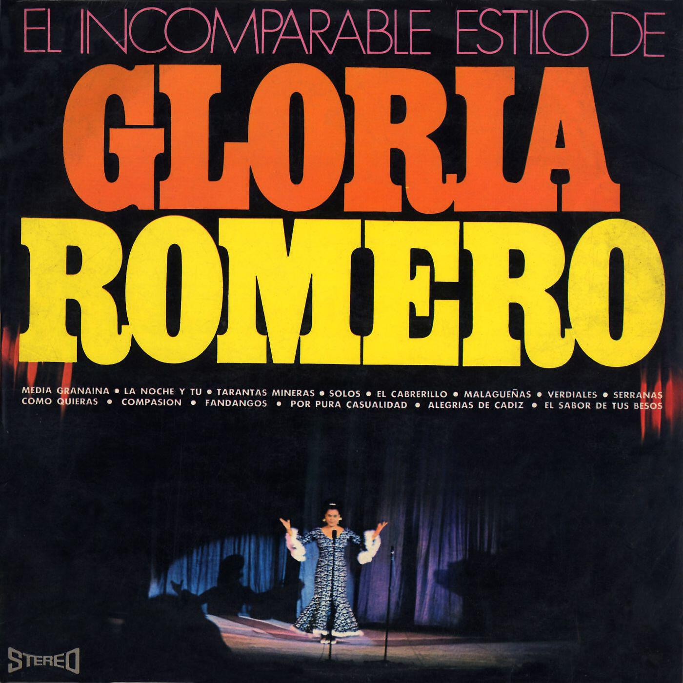 Релиз El incomparable estilo de Gloria Romero