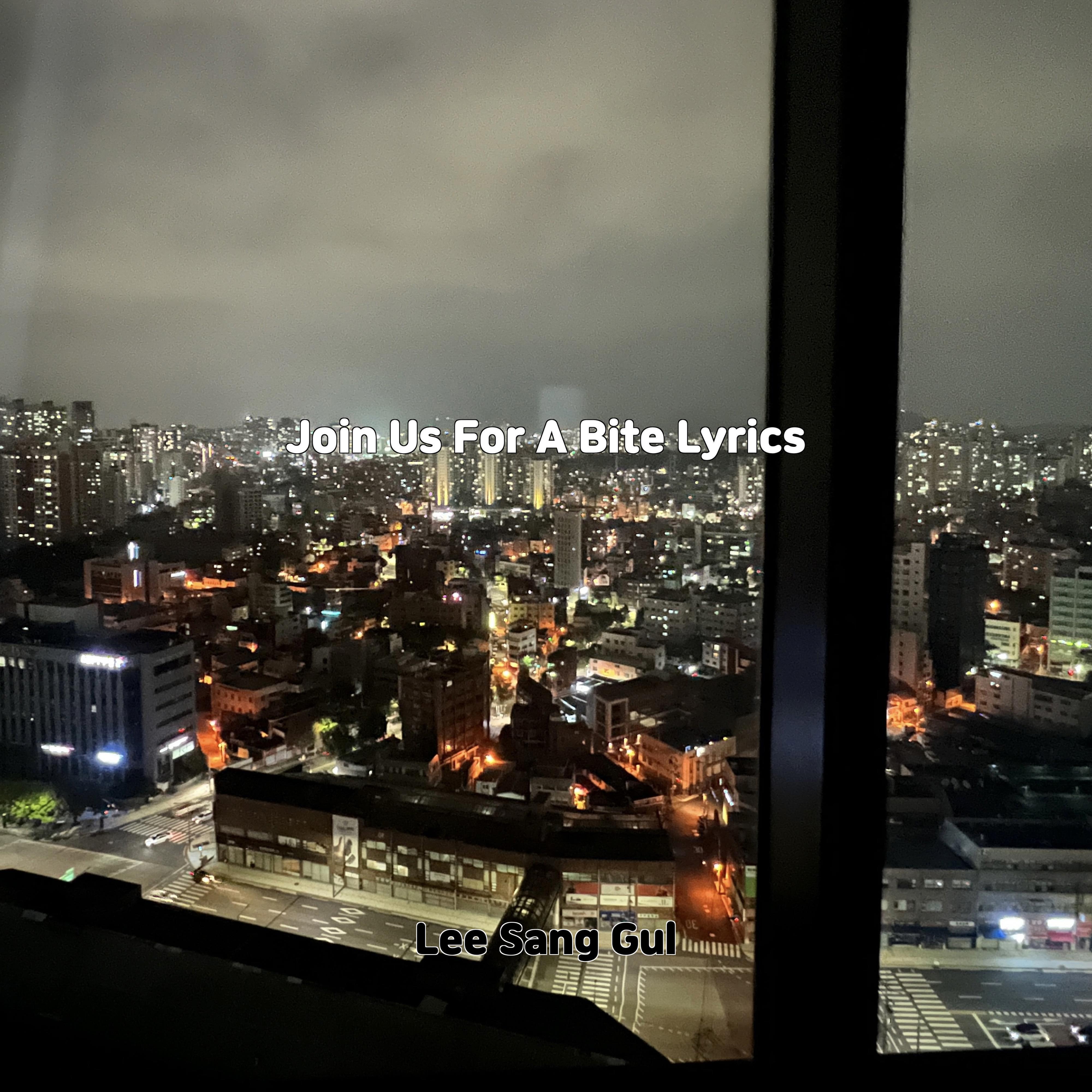Релиз Join Us For A Bite Lyrics