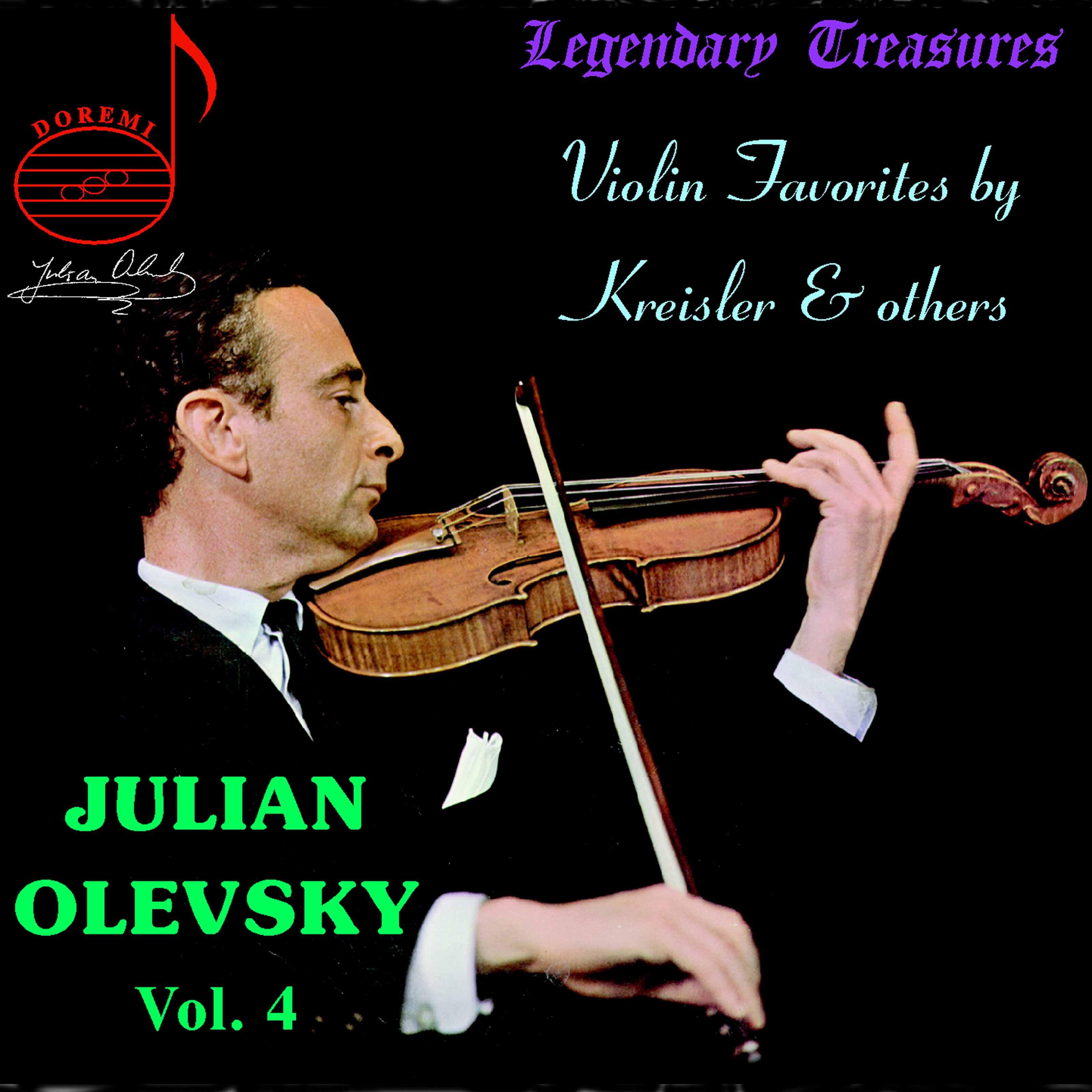 Релиз Julian Olevsky, Vol. 4: Violin Favorites by Kreisler & Others