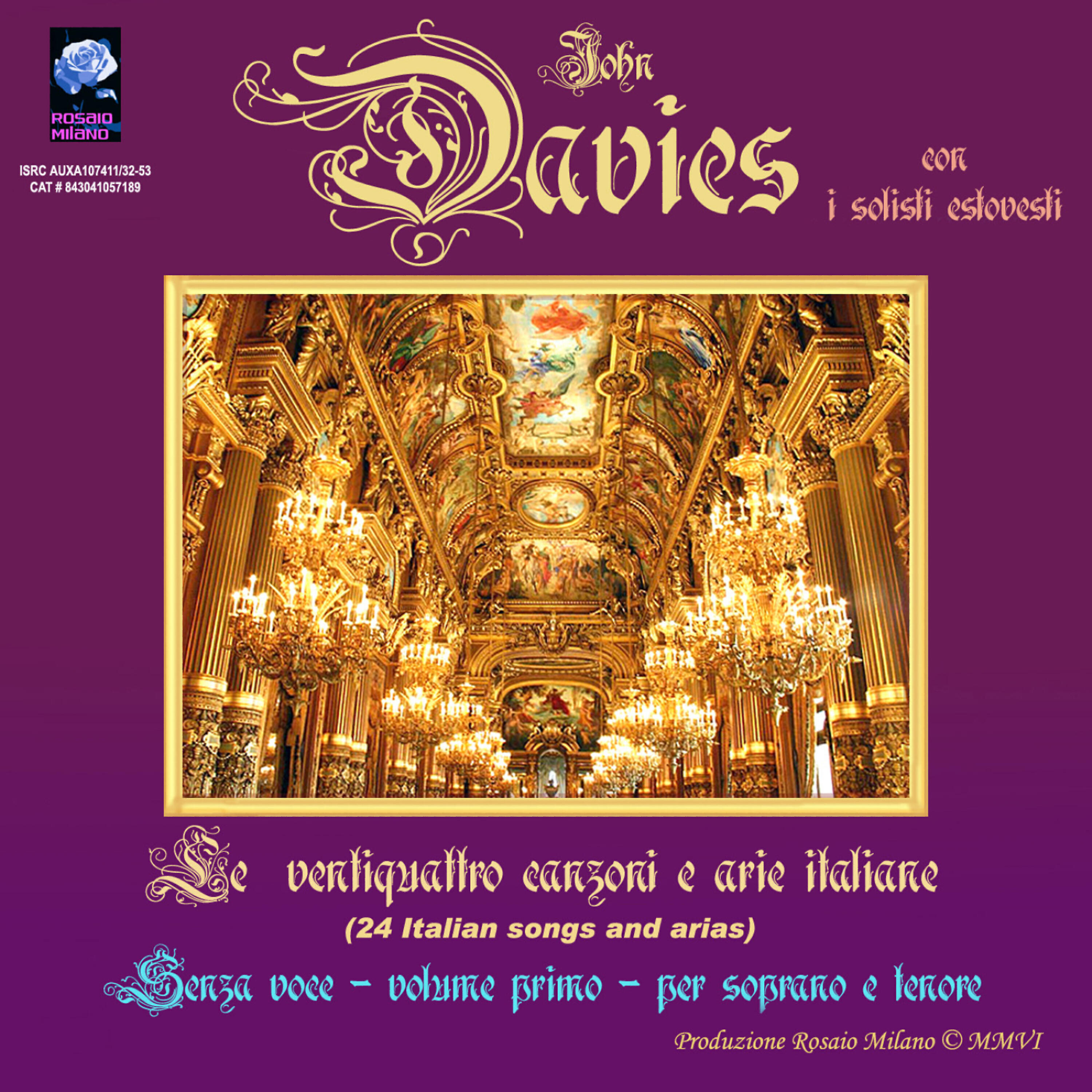 Релиз 24 Italian Songs and Arias - Backing Tracks - Volume 1 - High Keys