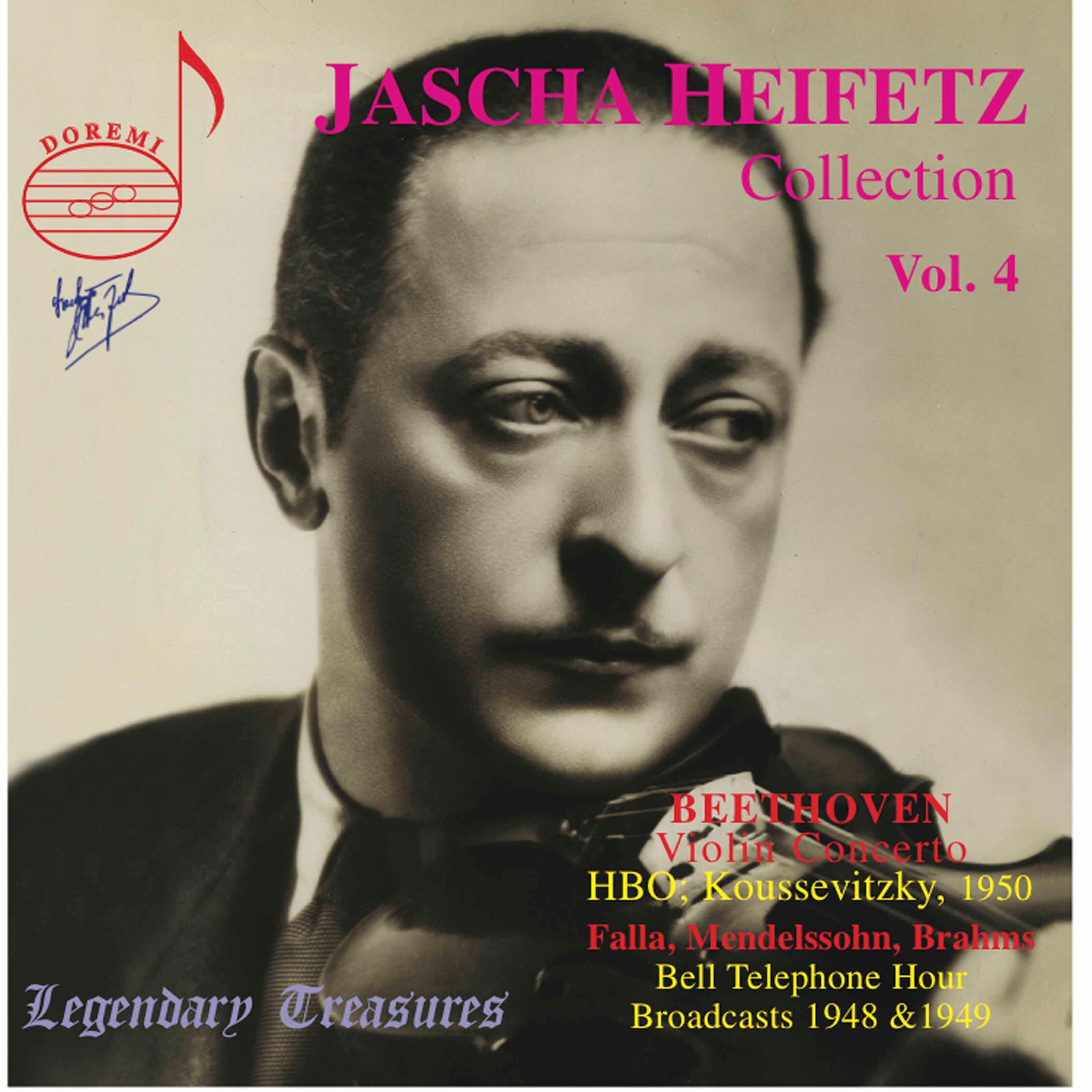 Релиз Jascha Heifetz Collection, Vol. 4 (Live)