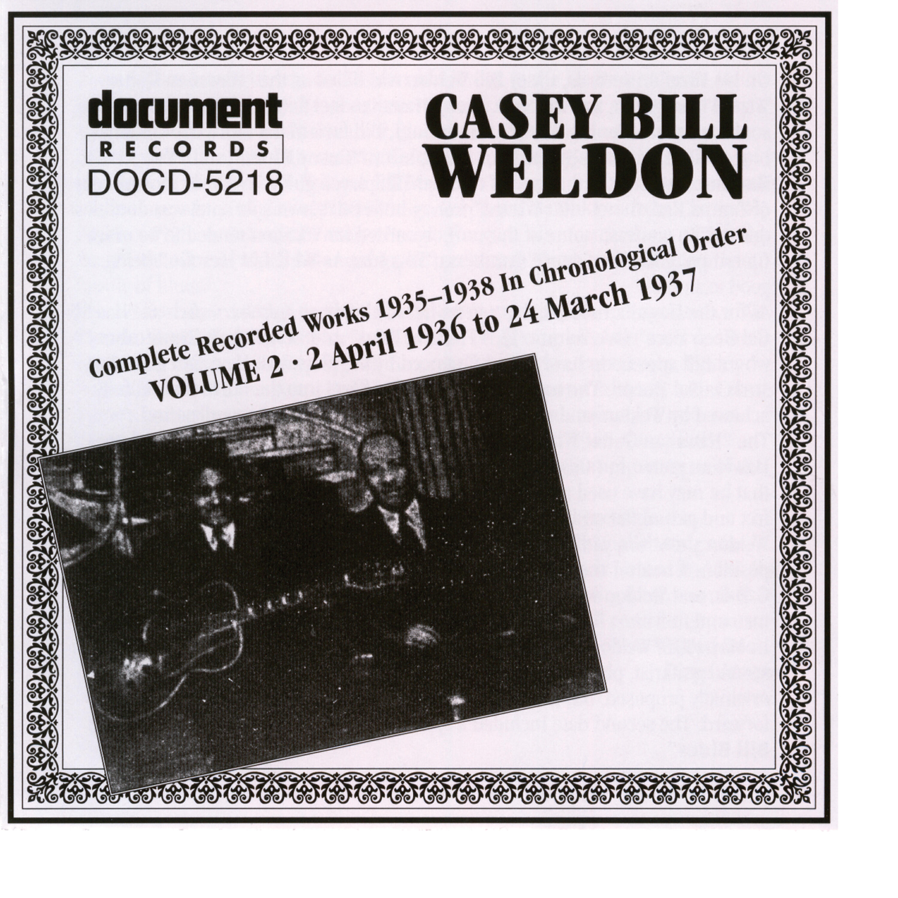 Релиз Casey Bill Weldon Vol. 2 1936-1937
