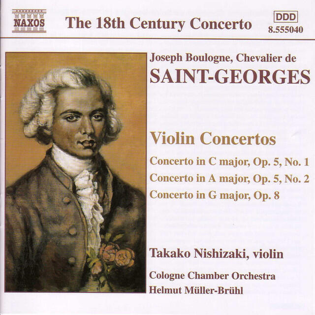 Релиз Saint-Georges: Violin Concertos Op. 5, Nos. 1-2 and Op. 8