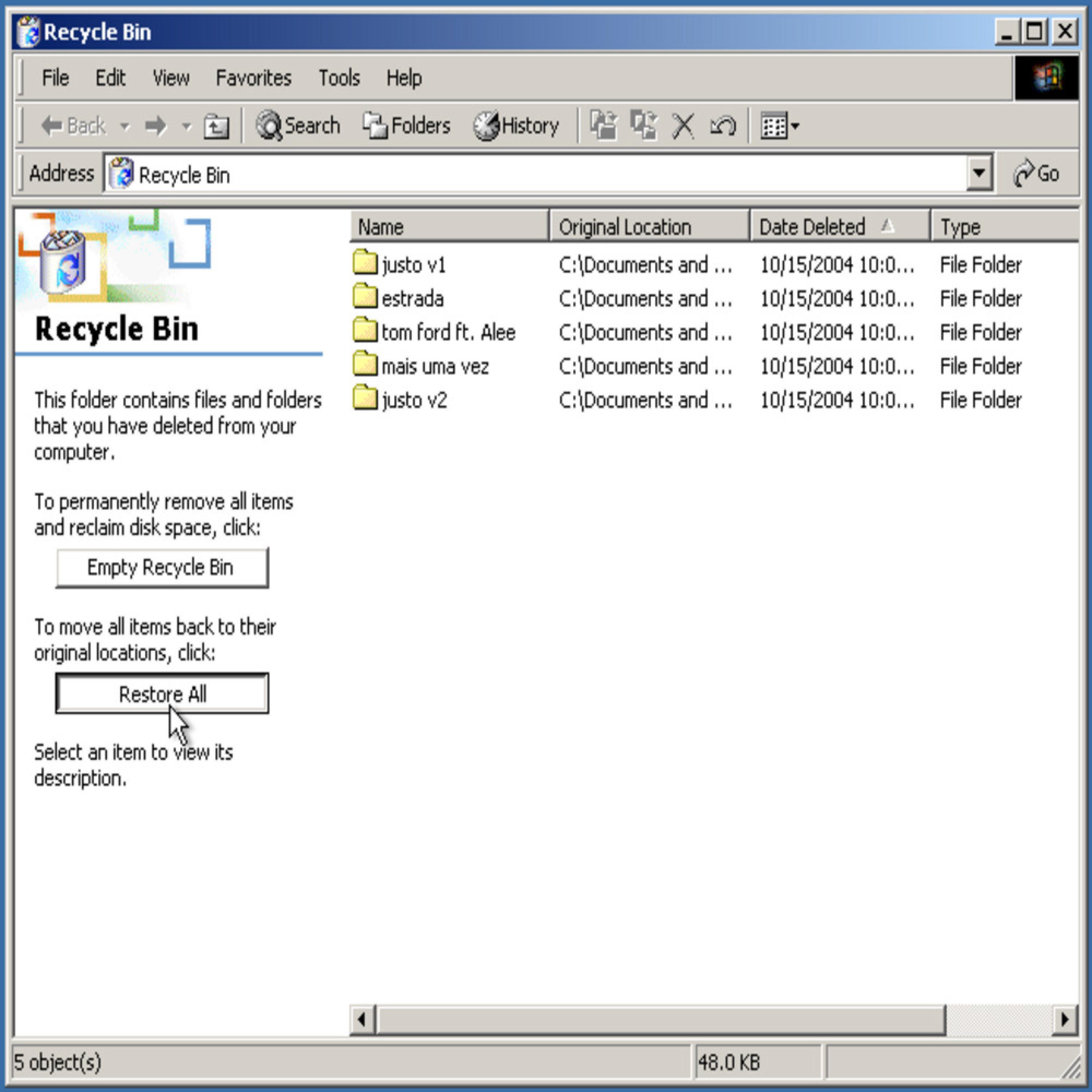 Релиз Recycle Bin