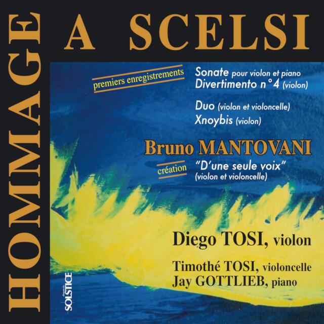 Релиз Homage to Giacinto Scelsi