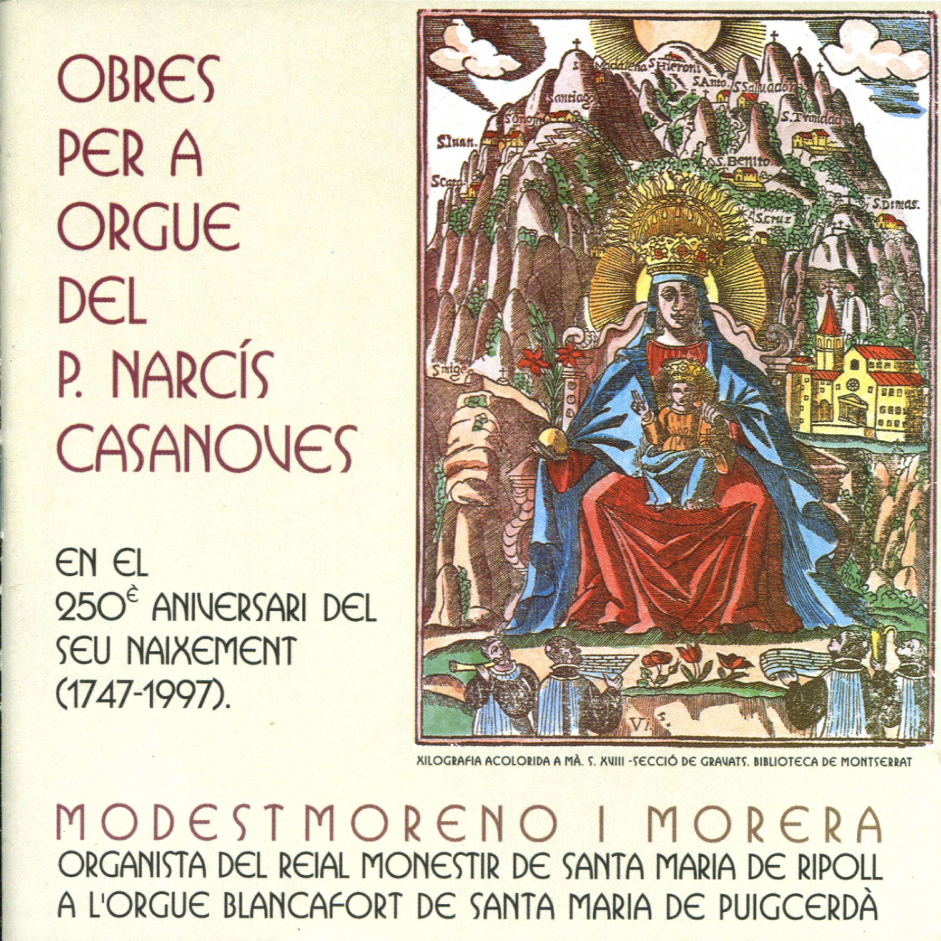 Релиз Casanoves: Obres Per a Orgue