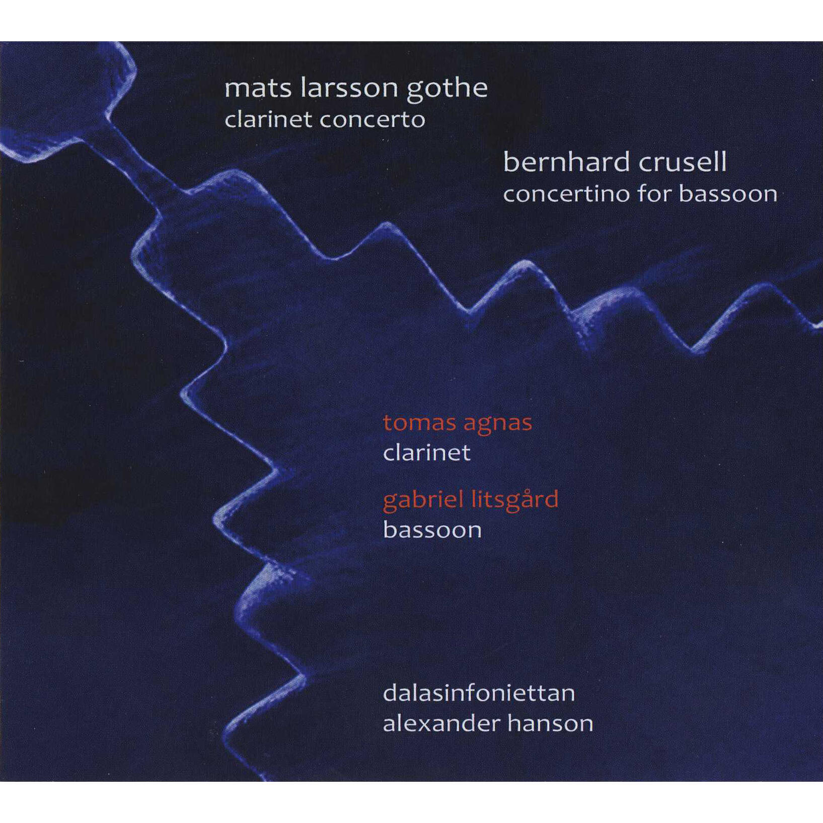 Релиз Larsson Gothe: Clarinet Concerto - Agnas & Litsgard: Vivaldi Moods - Crusell: Bassoon Concertino in B-Flat Major