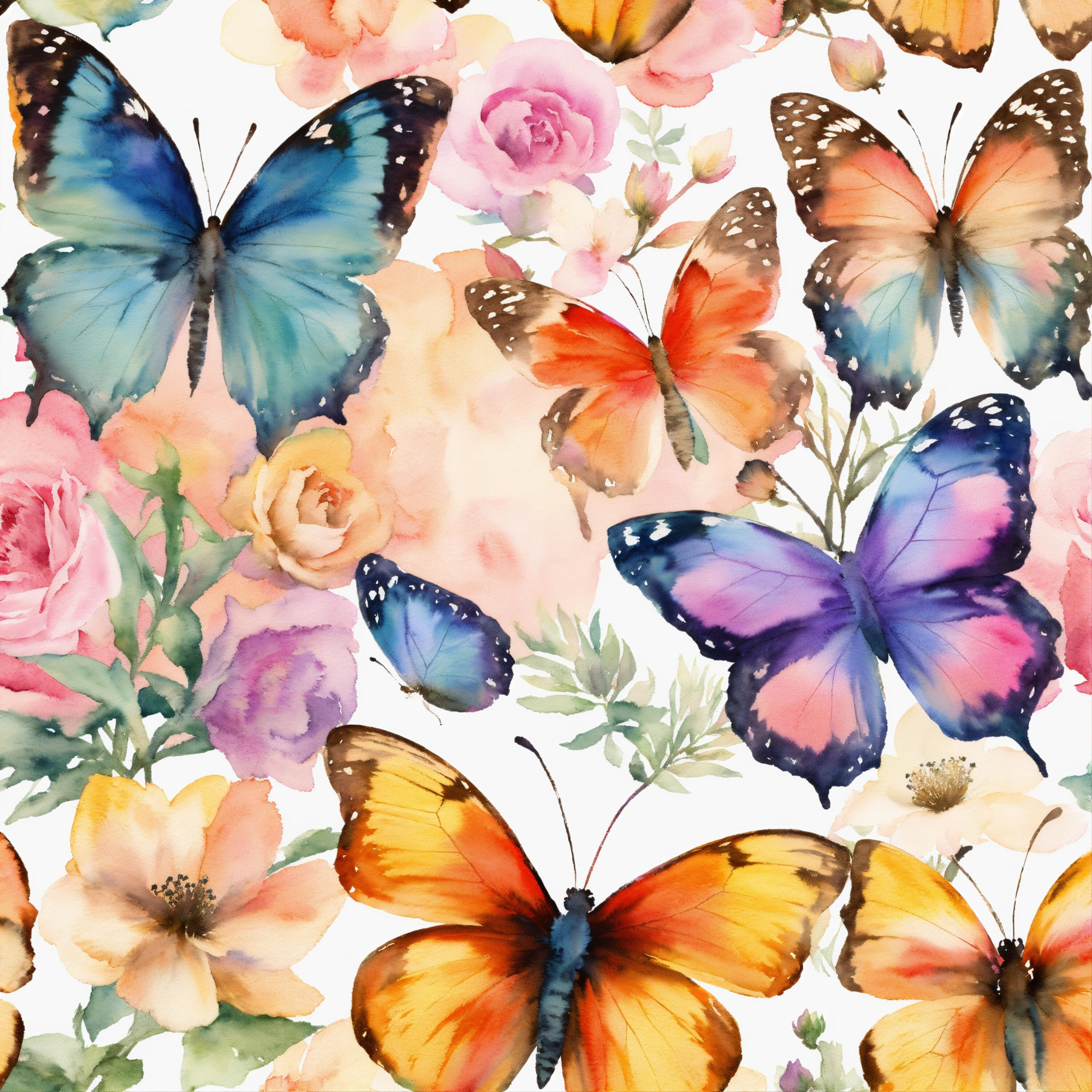 Релиз watercolor butterflies