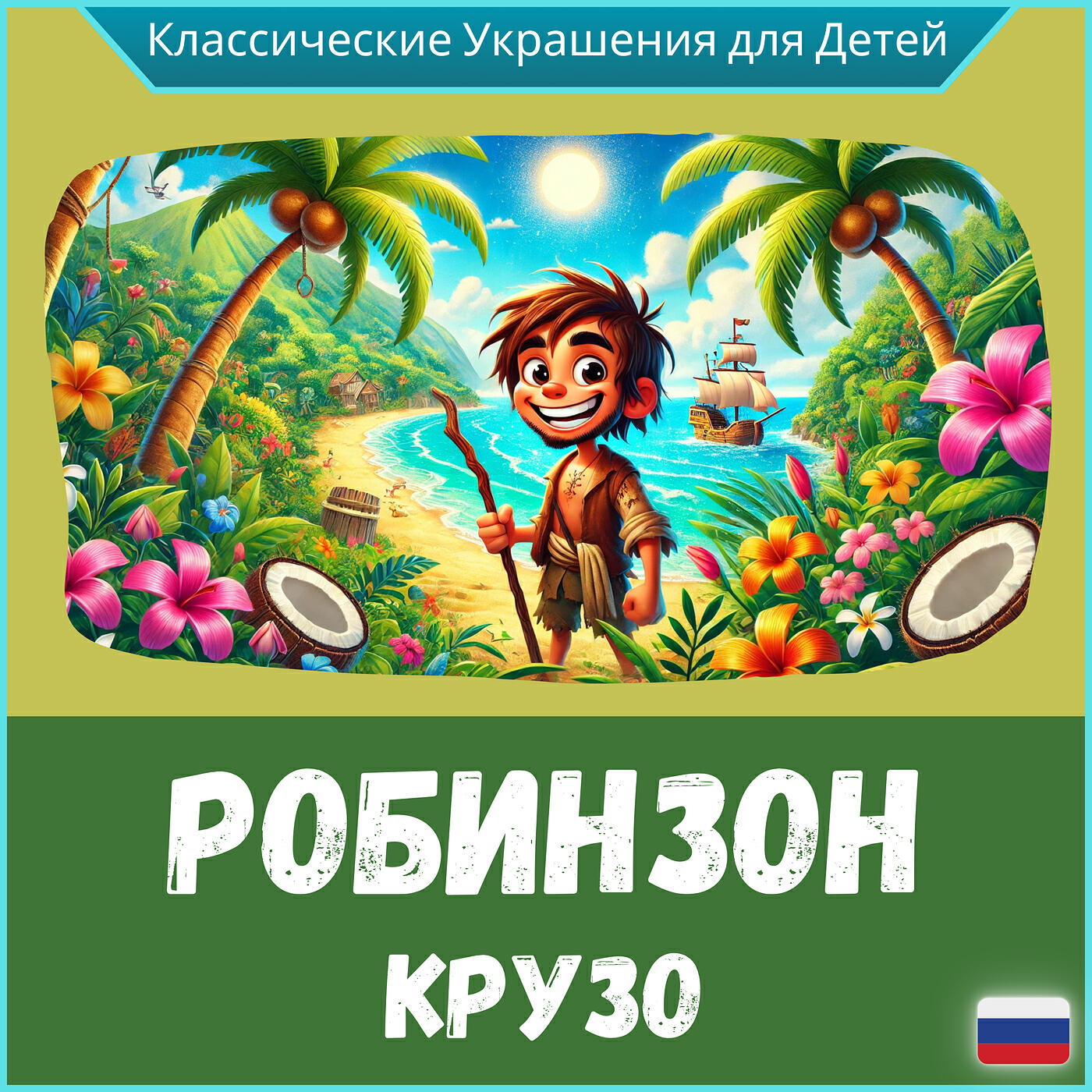 Релиз Робинзон крузо (классические украшения для детей)