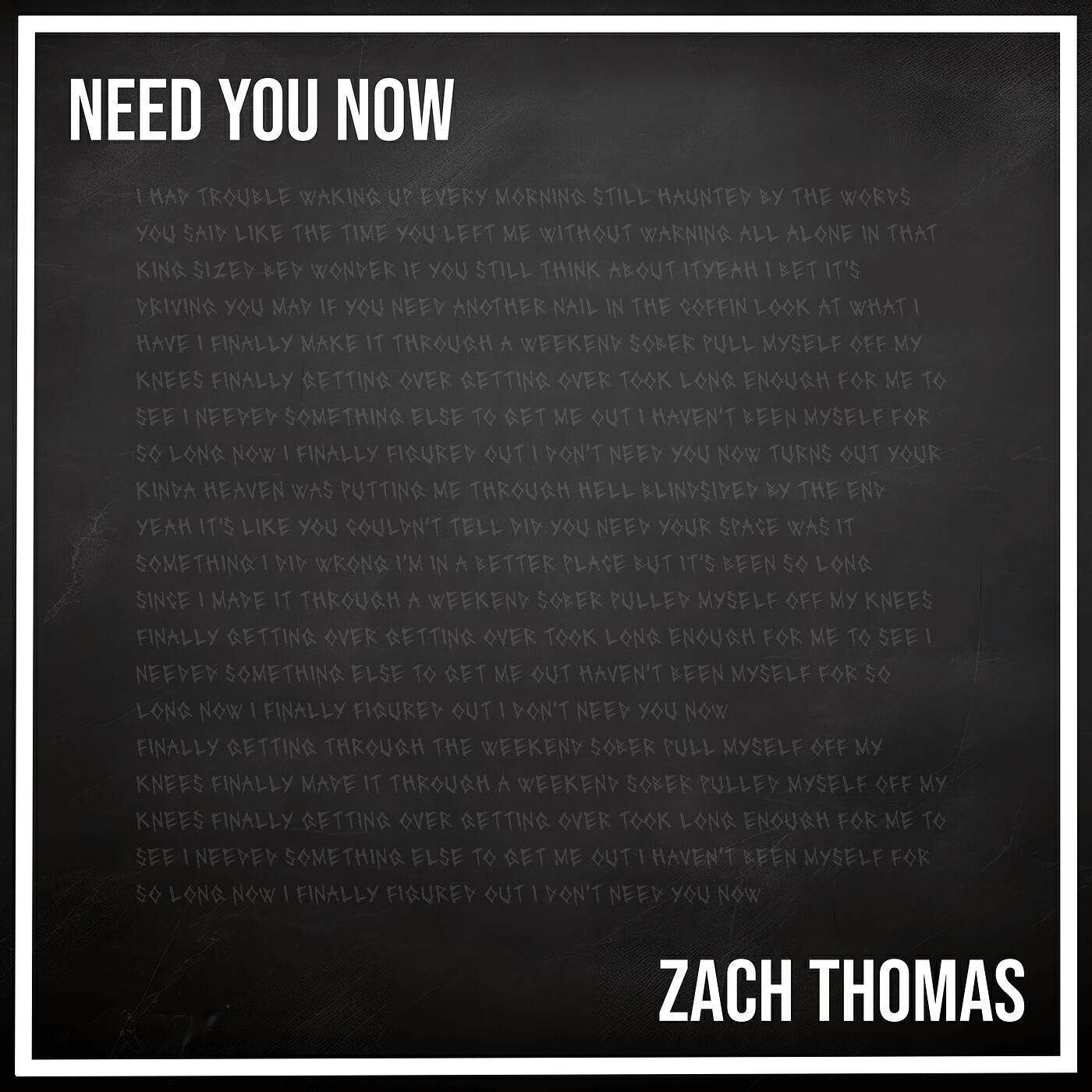 Релиз Need You Now