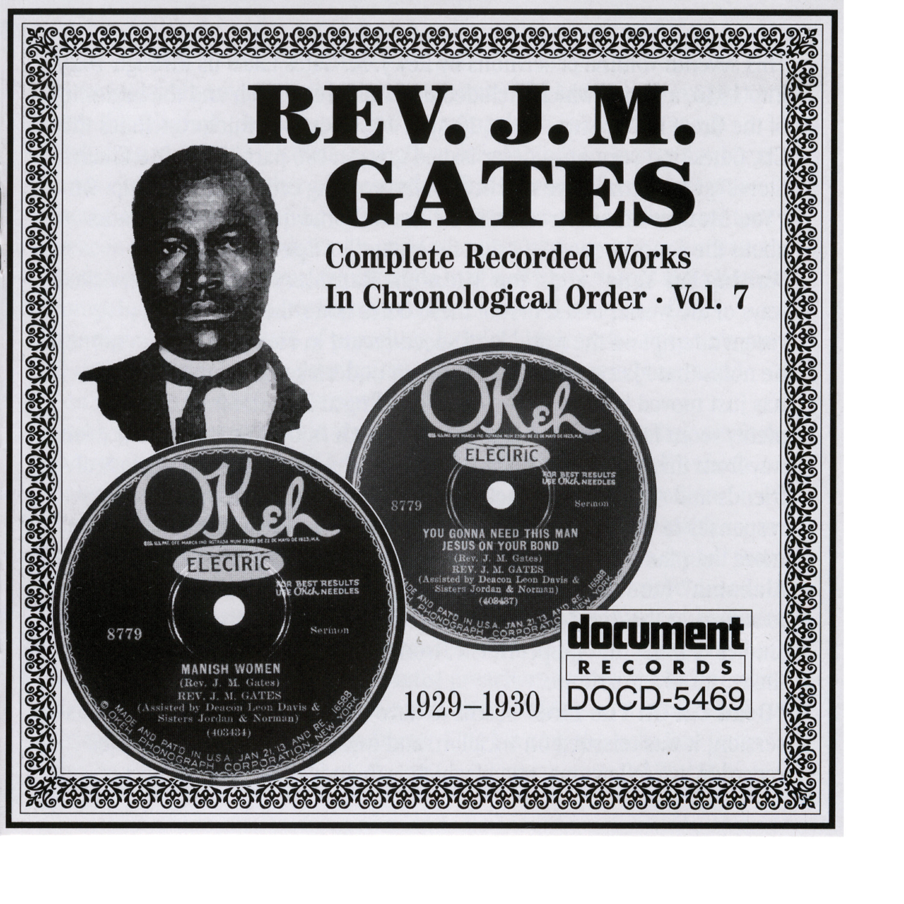 Релиз Rev. J.M. Gates Vol. 7 (1929-1930)