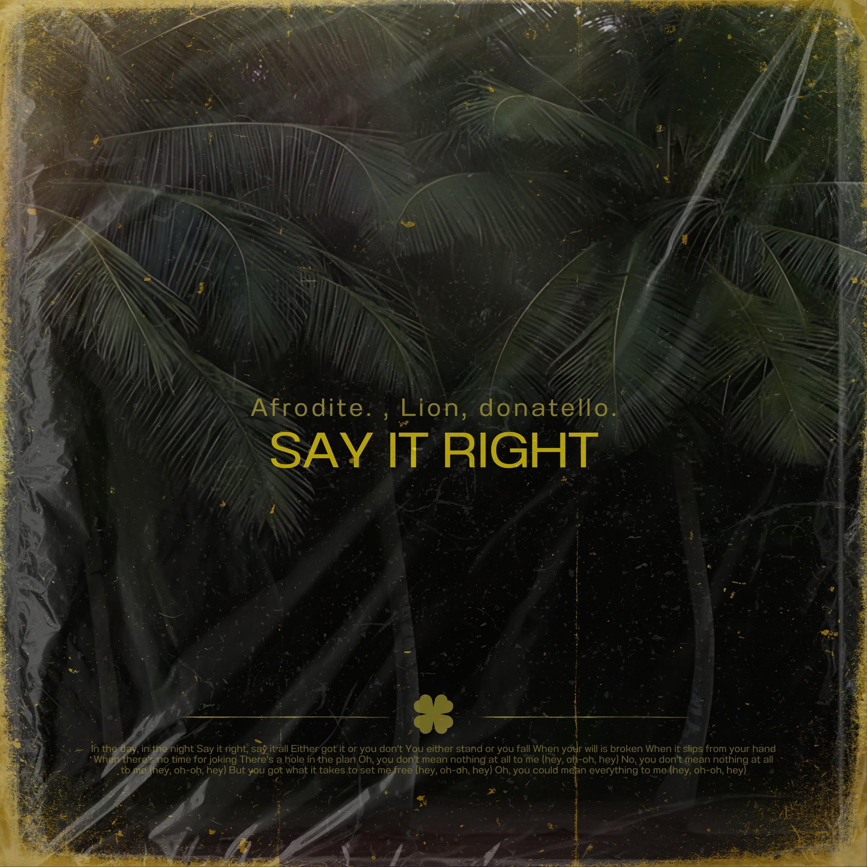 Релиз Say It Right