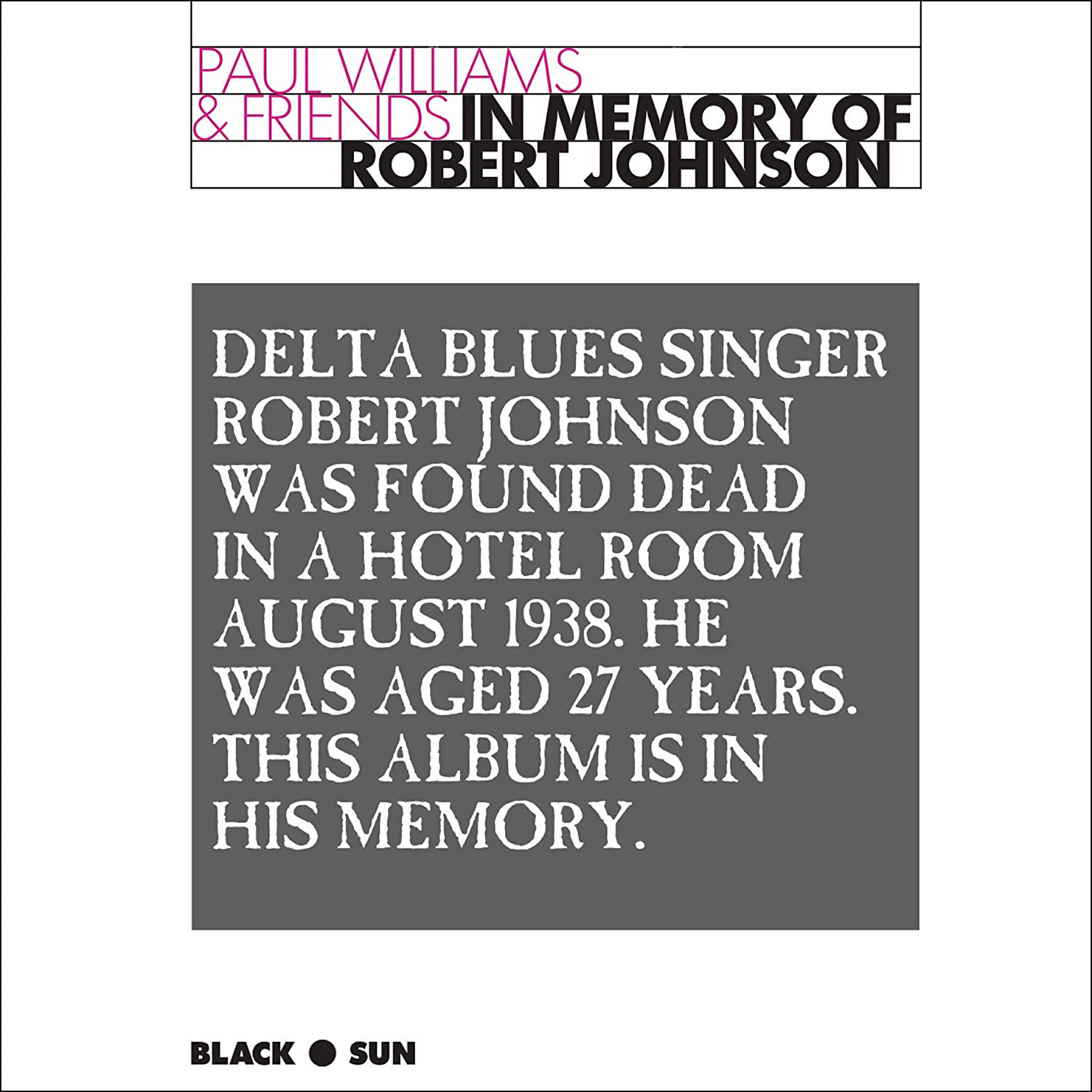 Релиз In Memory of Robert Johnson