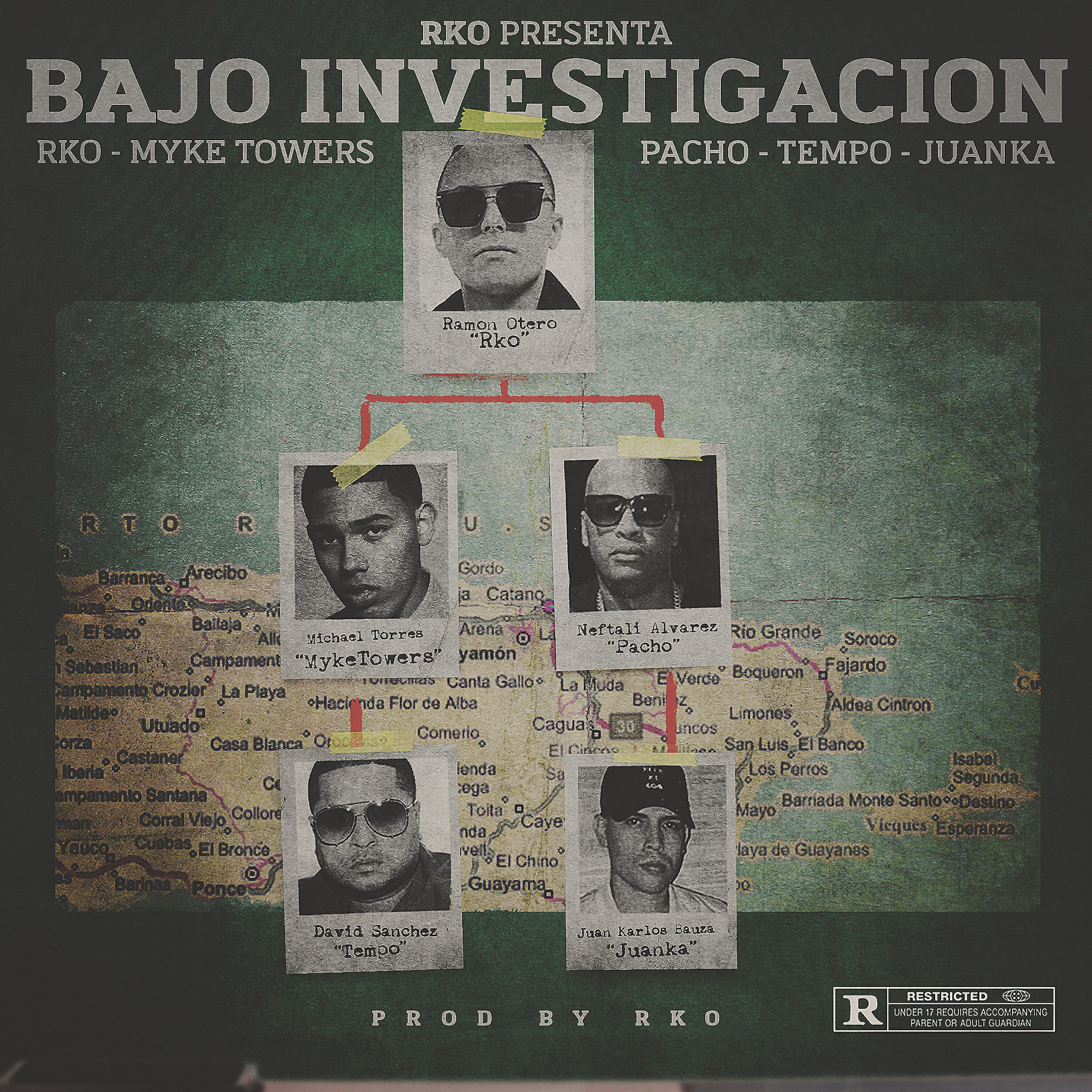 Скачать песню Myke Towers, Tempo, Pacho, Juanka - Bajo Investigación бесплатно в MP3 для Android и iOS
