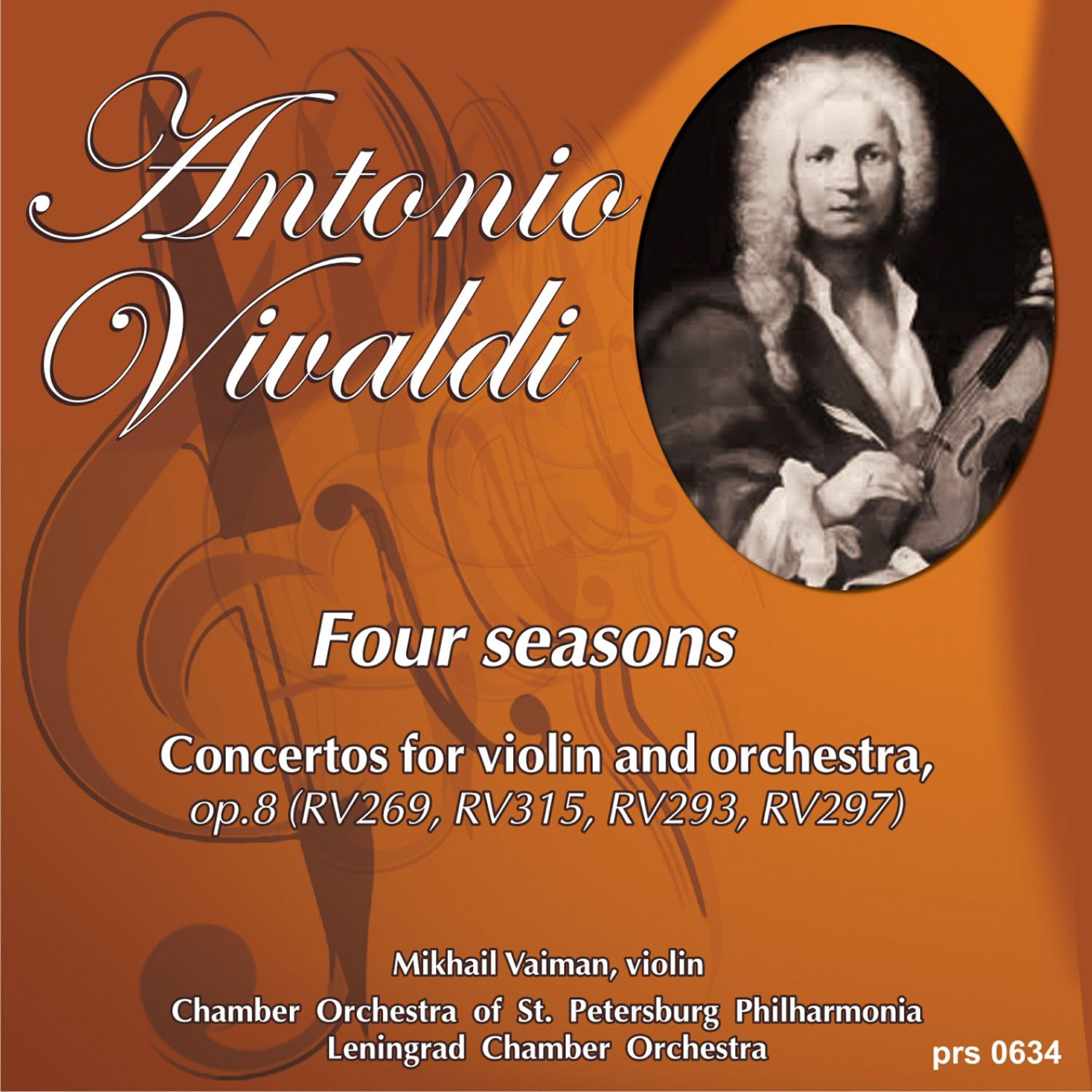 Релиз Antonio Vivaldi. Four Seasons. Concertos for Violin and Orchestra, Op.8: Concerto No.1 in E Major, "Spring"
