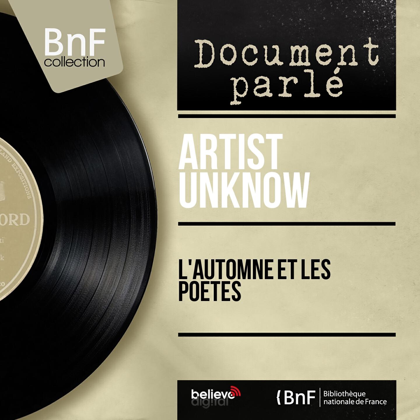 Релиз L'automne et les poètes (Mono Version)