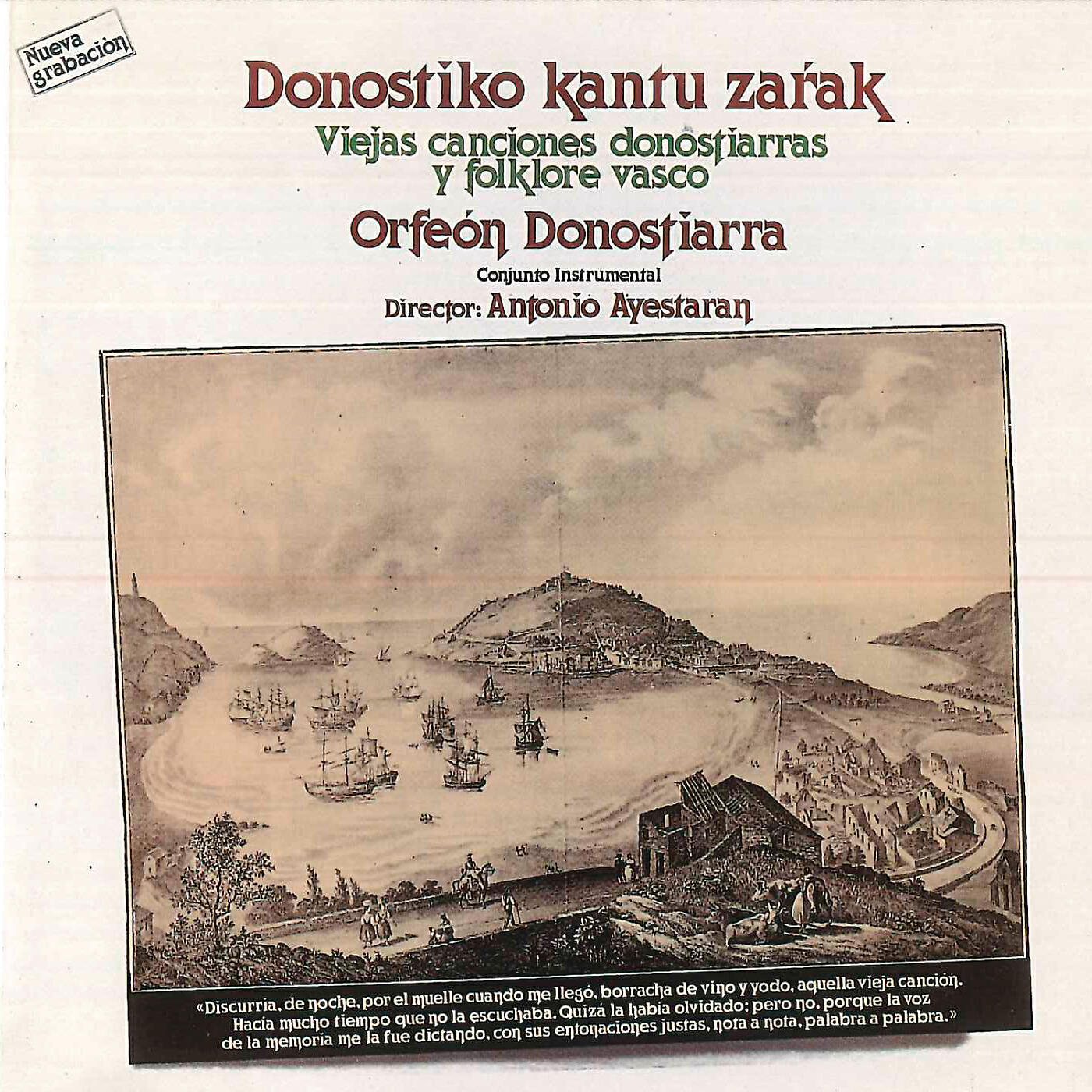 Релиз Viejas Canciones Donostiarras y Folklore Vasco