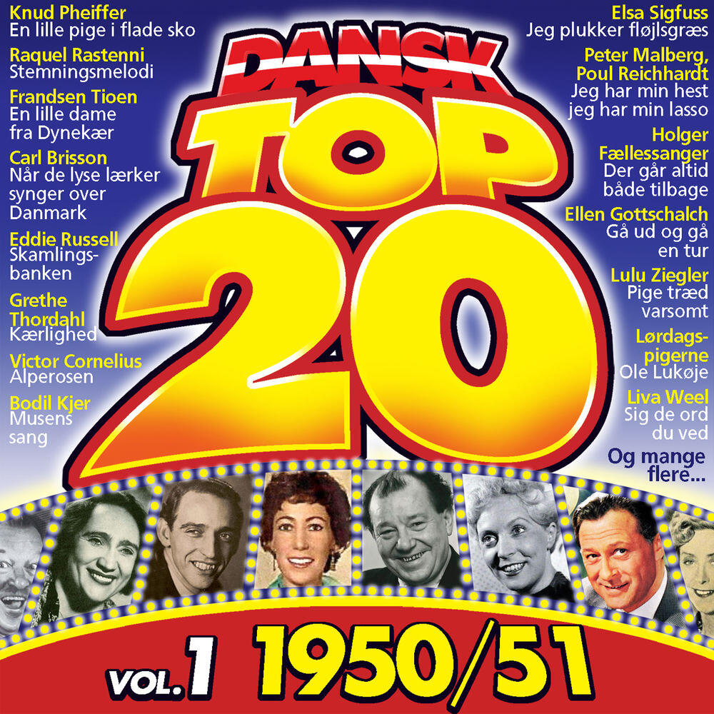 Релиз Dansk TOP 20 Vol. 1, 1950/51