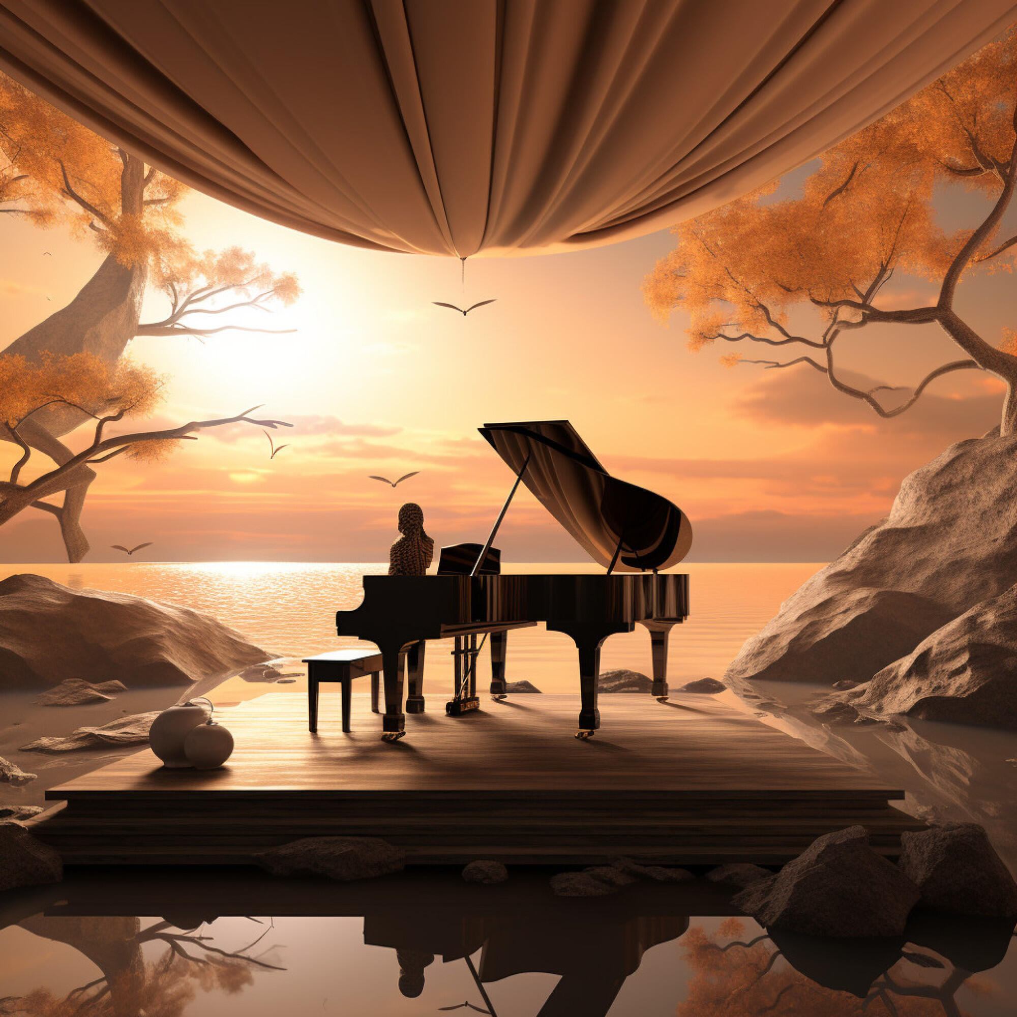 Релиз Meditation Moments: Piano Calming Echoes