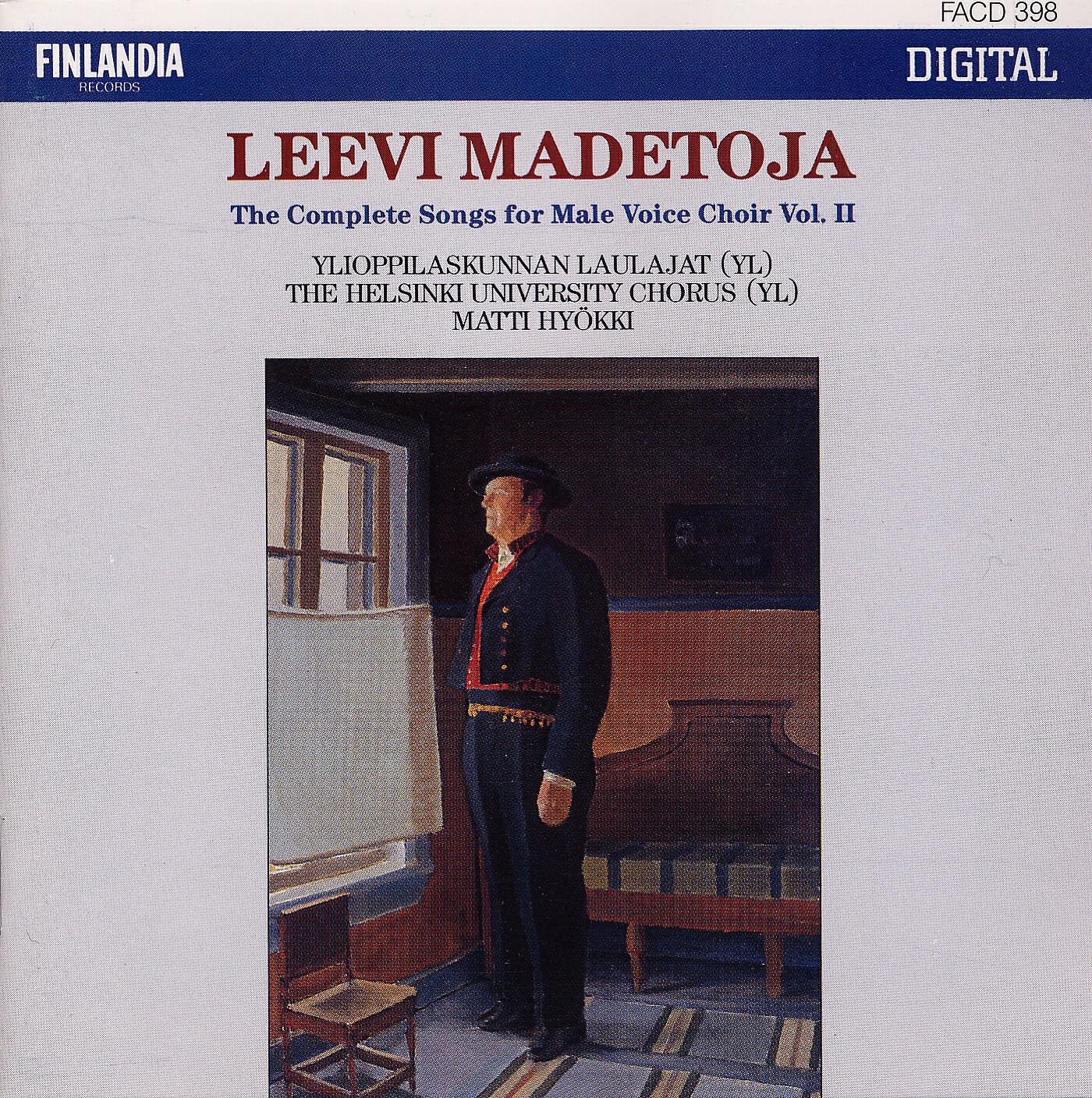 Релиз Leevi Madetoja: Complete Songs for Male Voice Choir Vol. 2