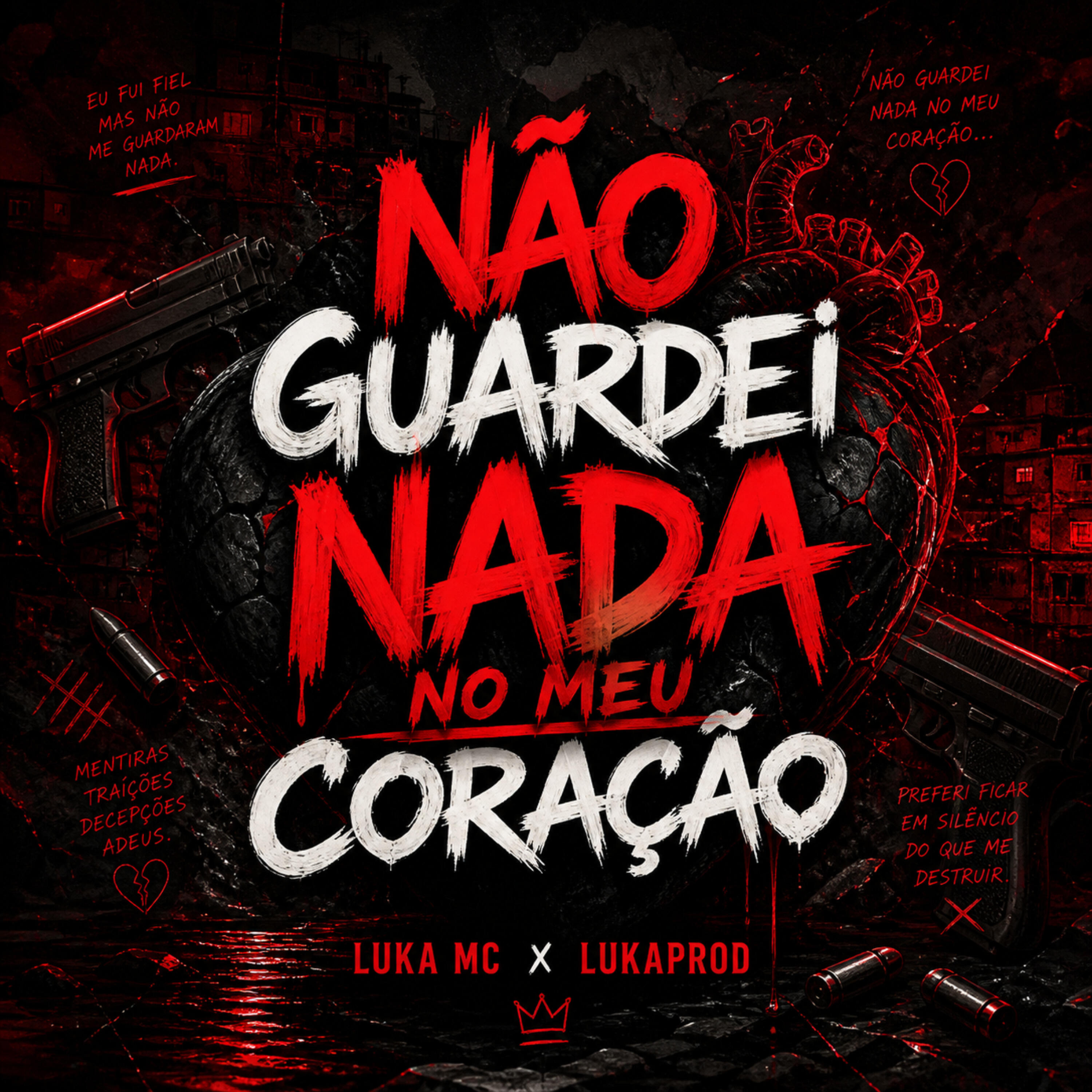 Релиз Não Guardei Nada no Meu Coração