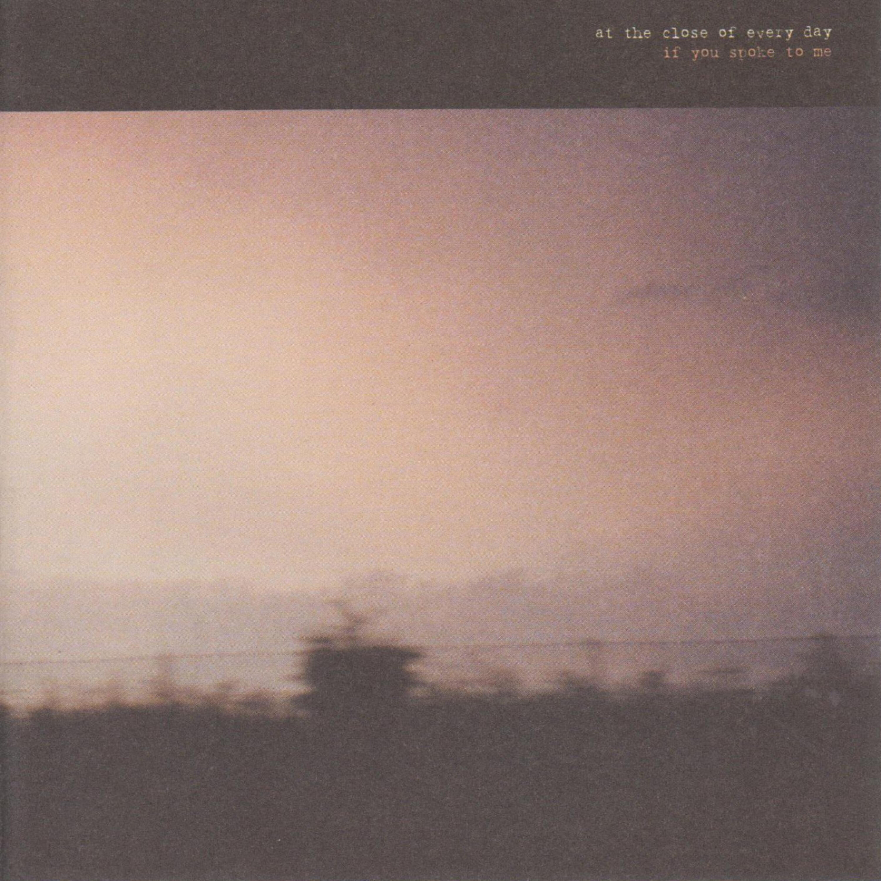 Релиз If you spoke to me
