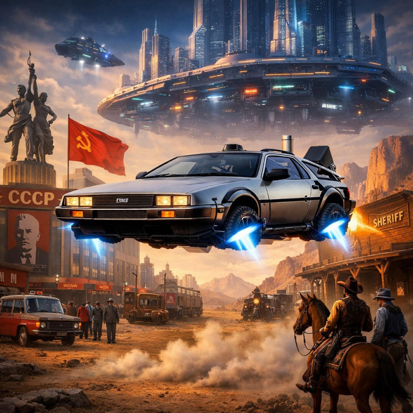 Релиз Летающий DeLorean