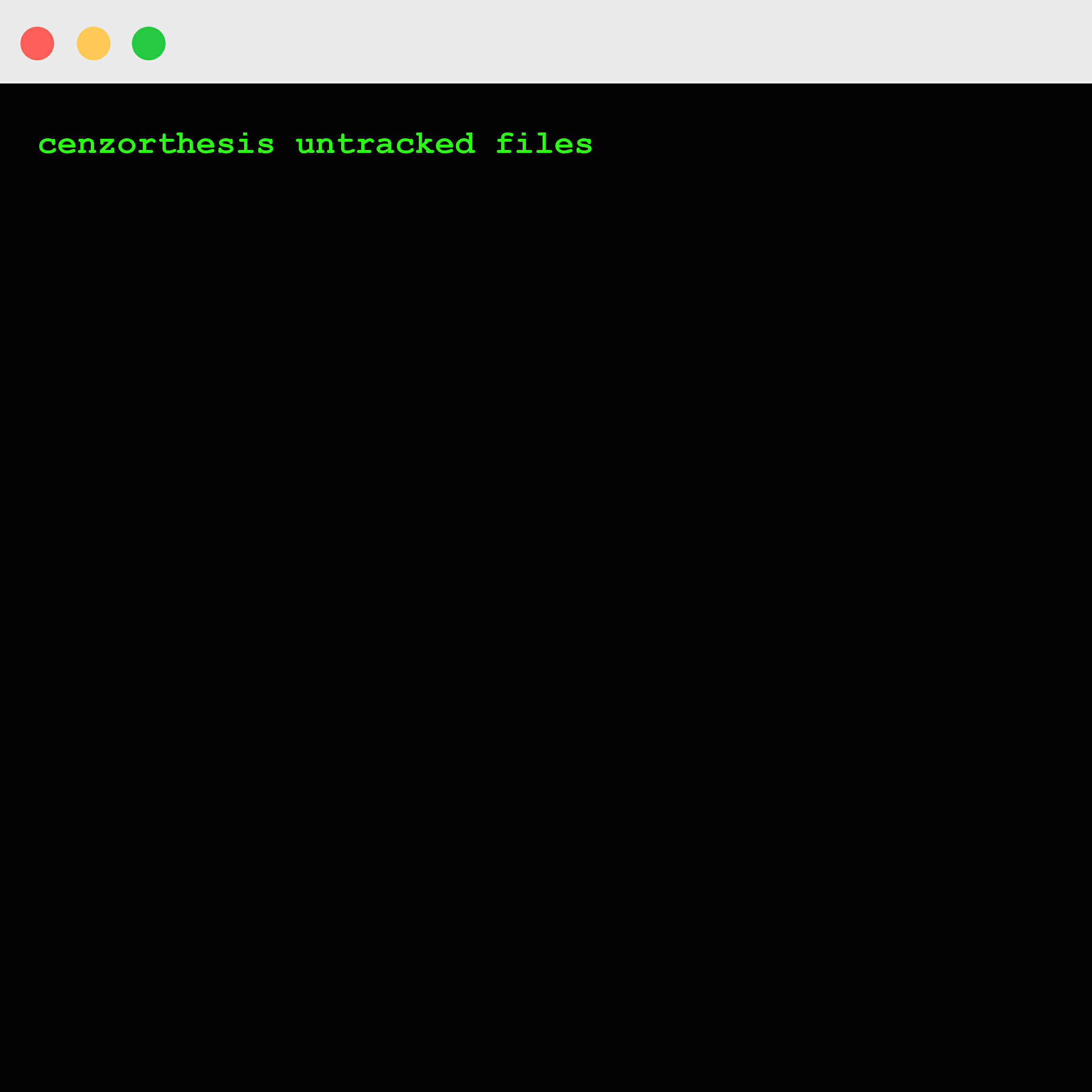 Релиз Untracked Files