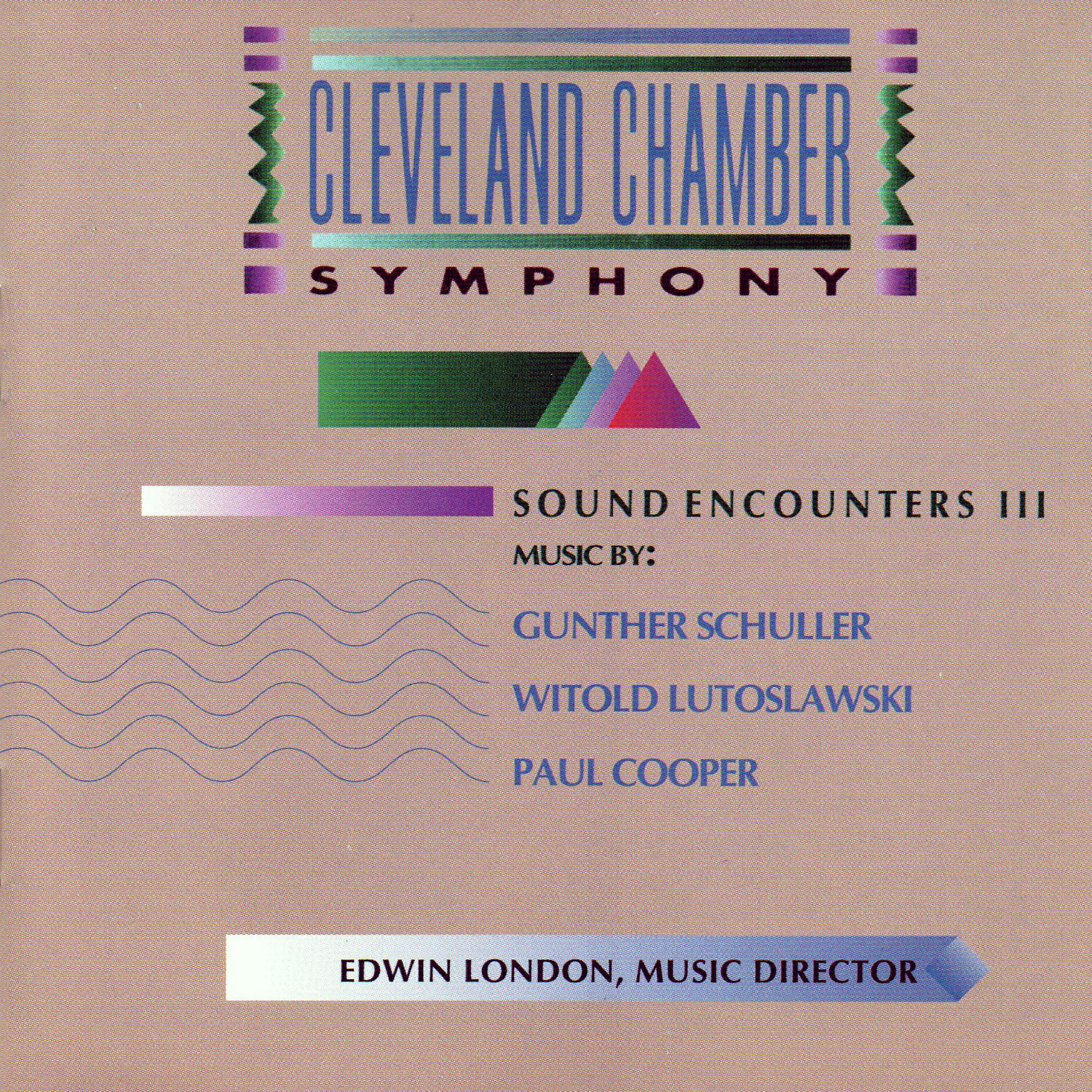 Релиз Sound Encounters III: Works by Schuller, Lutoslawski and Cooper